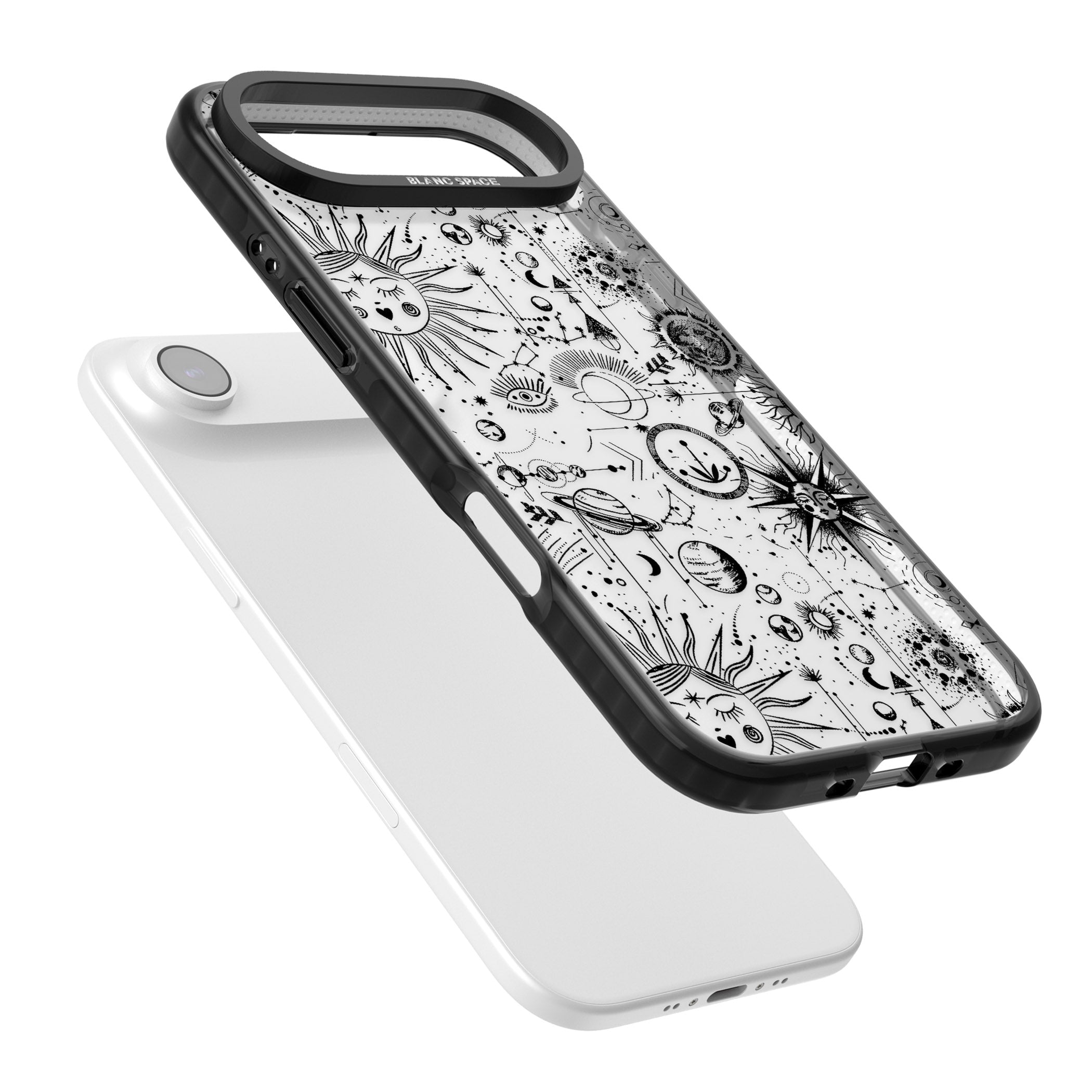 Cosmic Zodiac iPhone 17 Air Impact Black Phone Case Colours