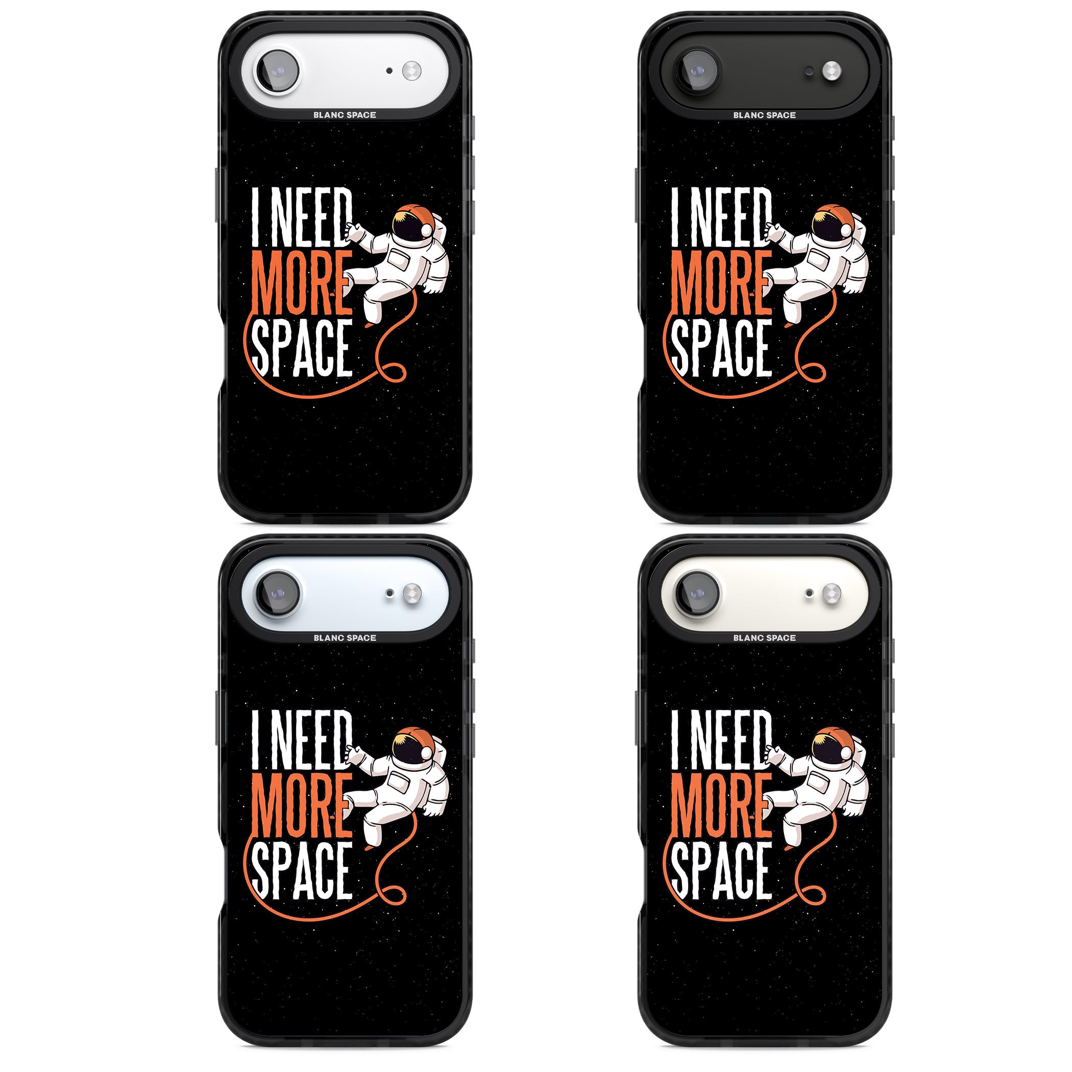 I Need More Space iPhone 17 Air Impact Black Phone Case APT Impact Protection