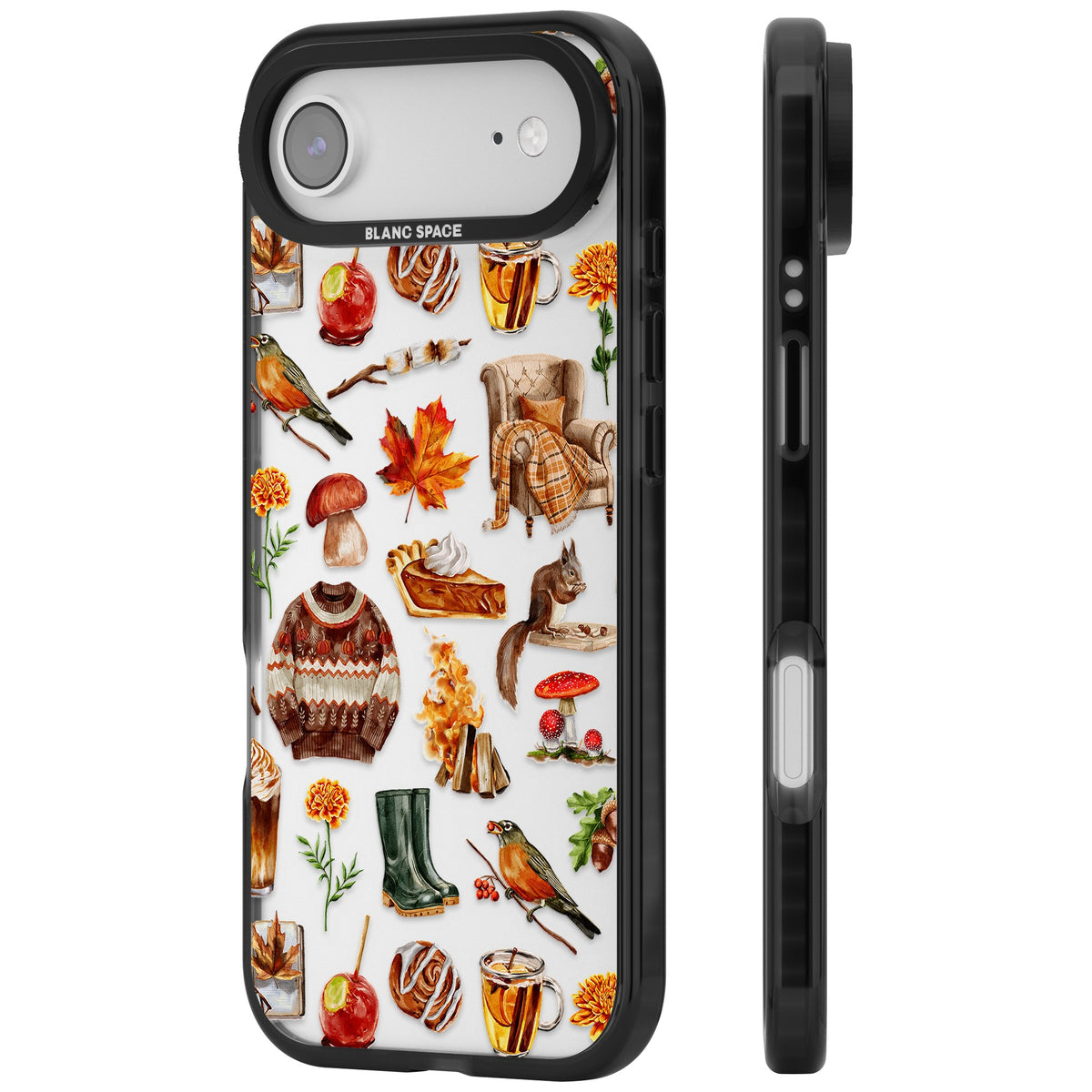 Autumn Anthology iPhone Air Impact Black Phone Case side