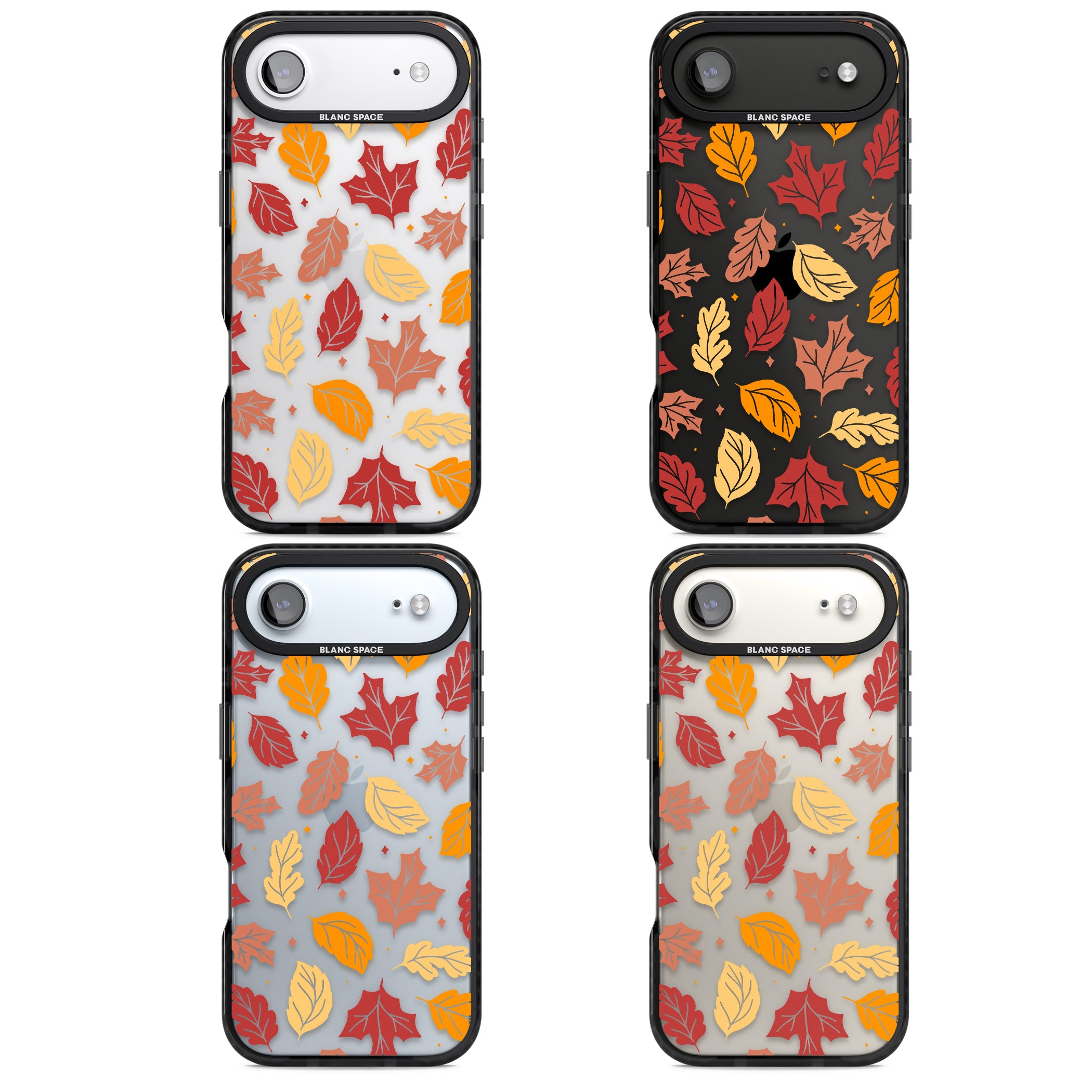 Autumn Leaves iPhone 17 Air Impact Black Phone Case APT Impact Protection