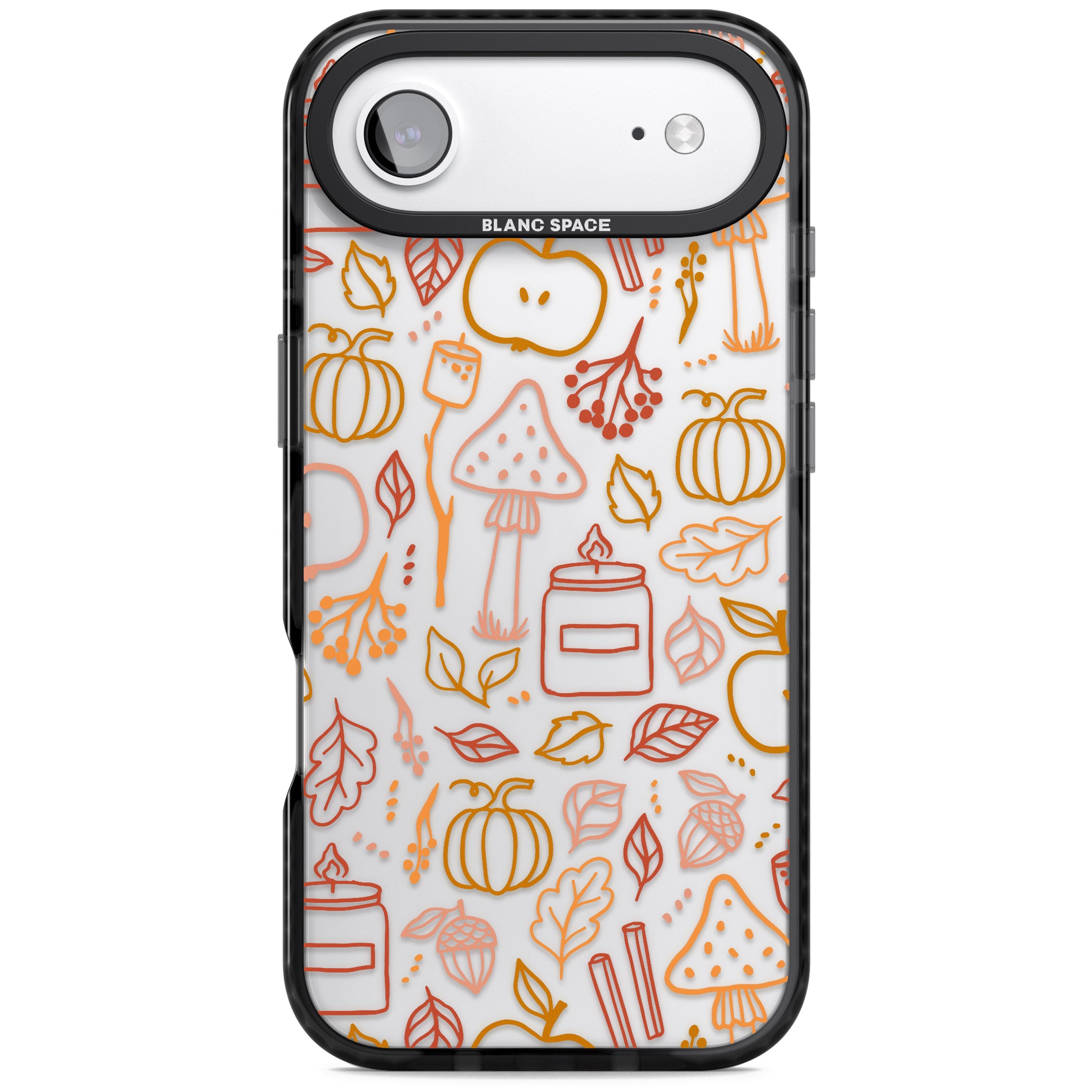 Autumn Line Pattern iPhone 17 Air Impact Black Phone Case