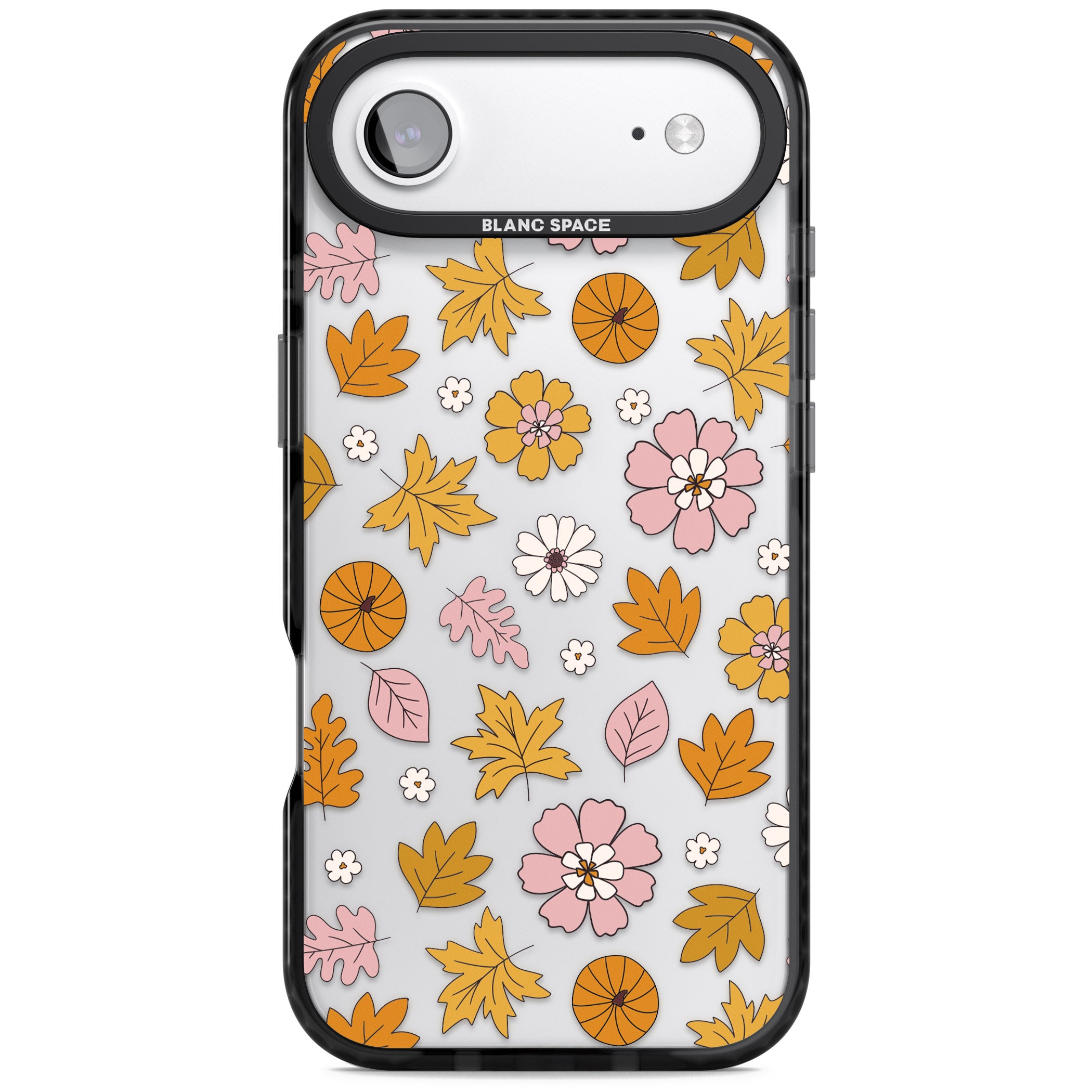Autumn Leaves And Flowers iPhone 17 Air Impact Black Phone Case