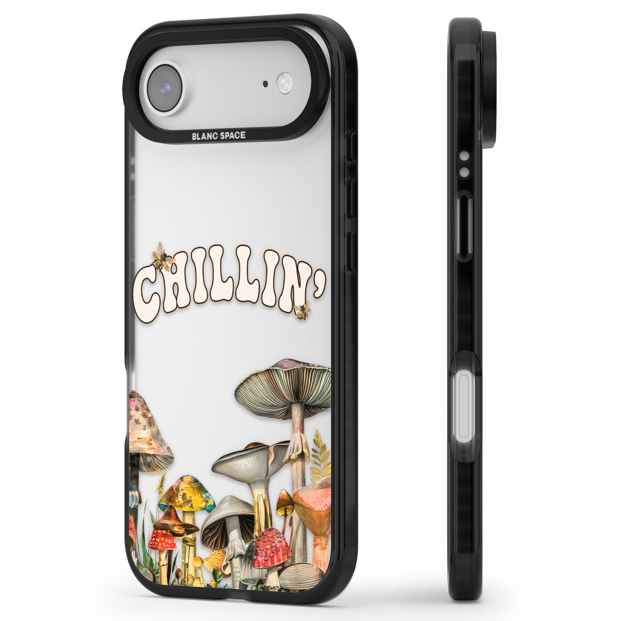 Chillin iPhone 17 Air Impact Black Phone Case Side Profile