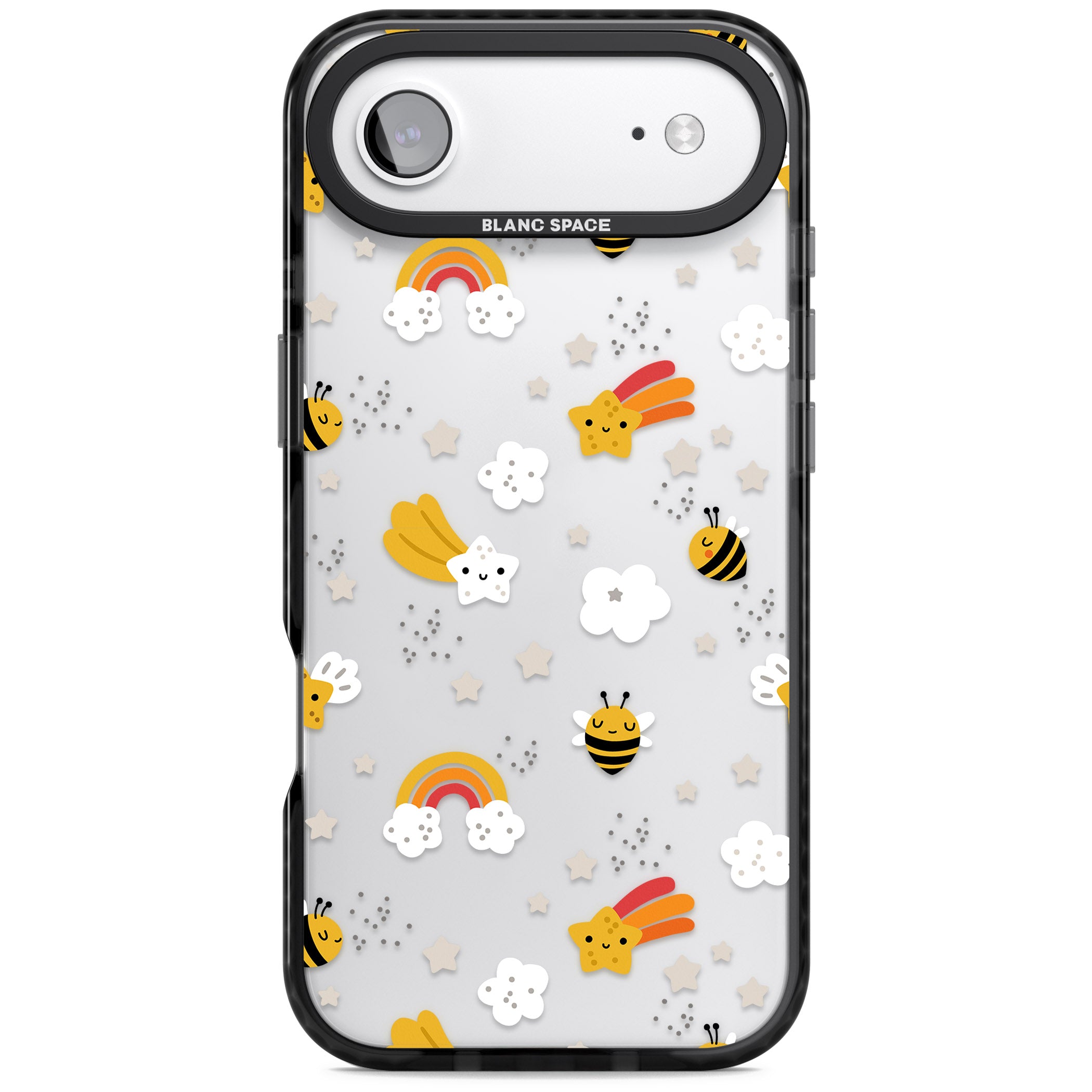 Busy Bee iPhone 17 Air Impact Black Phone Case