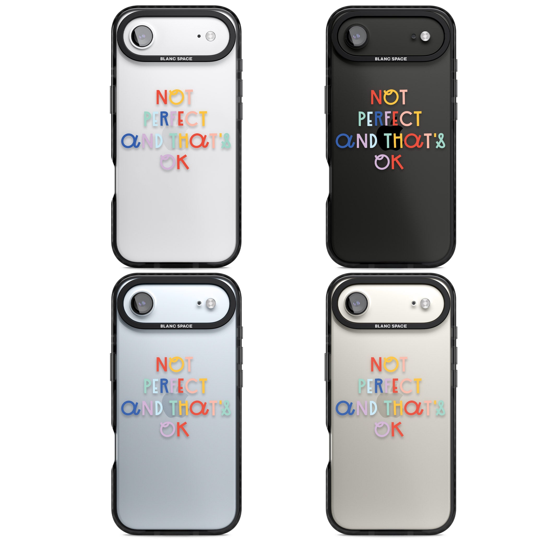 Not Perfect Clear iPhone 17 Air Impact Black Phone Case APT Impact Protection