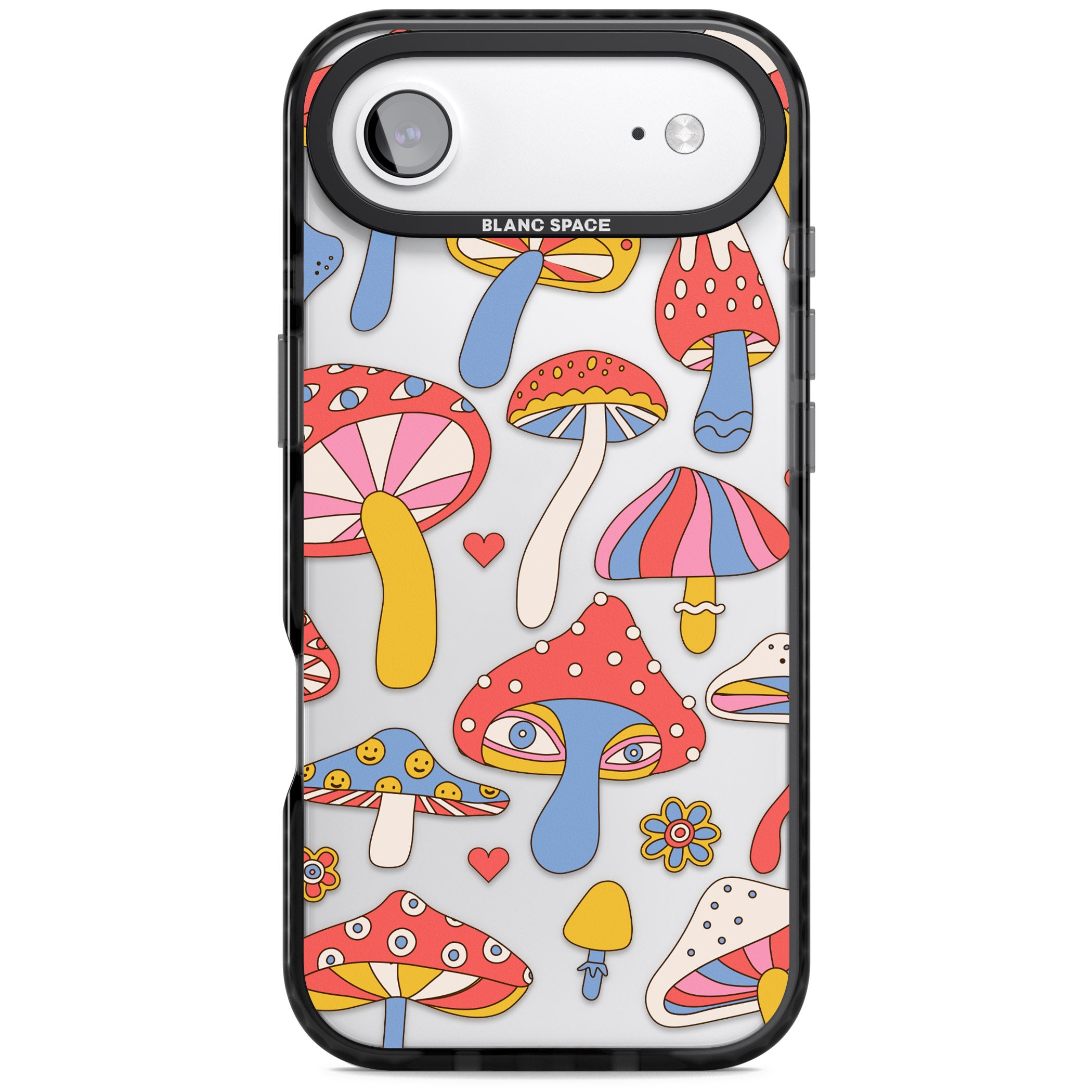 Vibrant Shrooms iPhone 17 Air Impact Black Phone Case