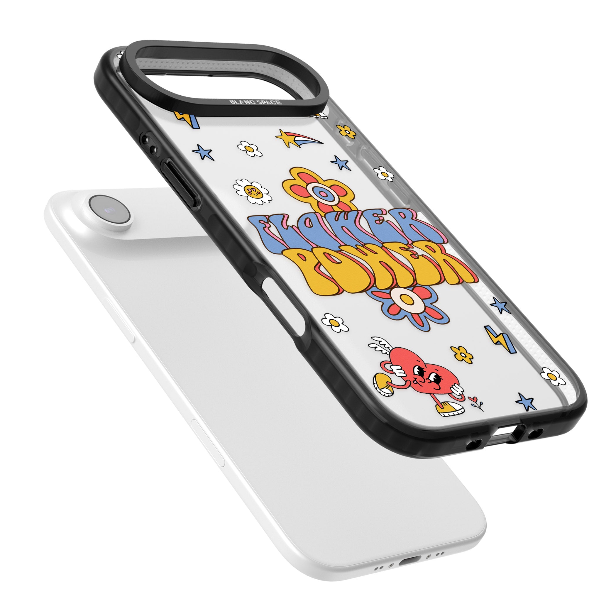 Flower Power iPhone 17 Air Impact Black Phone Case Colours