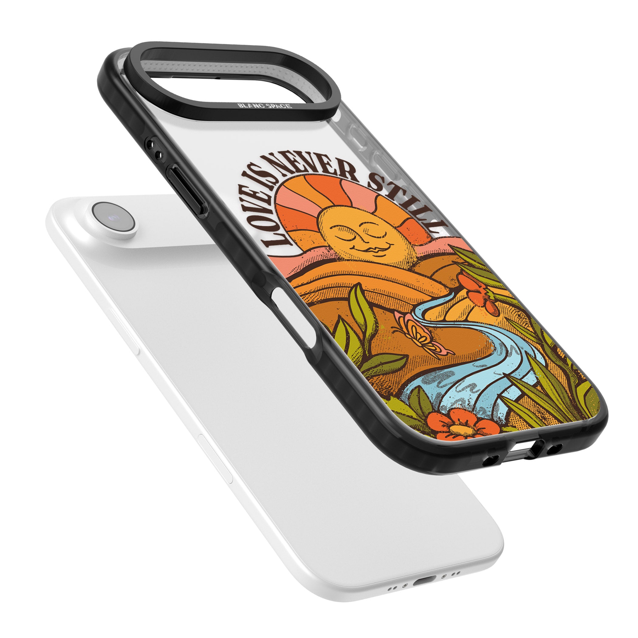 Love Is Never Still iPhone 17 Air Impact Black Phone Case Colours