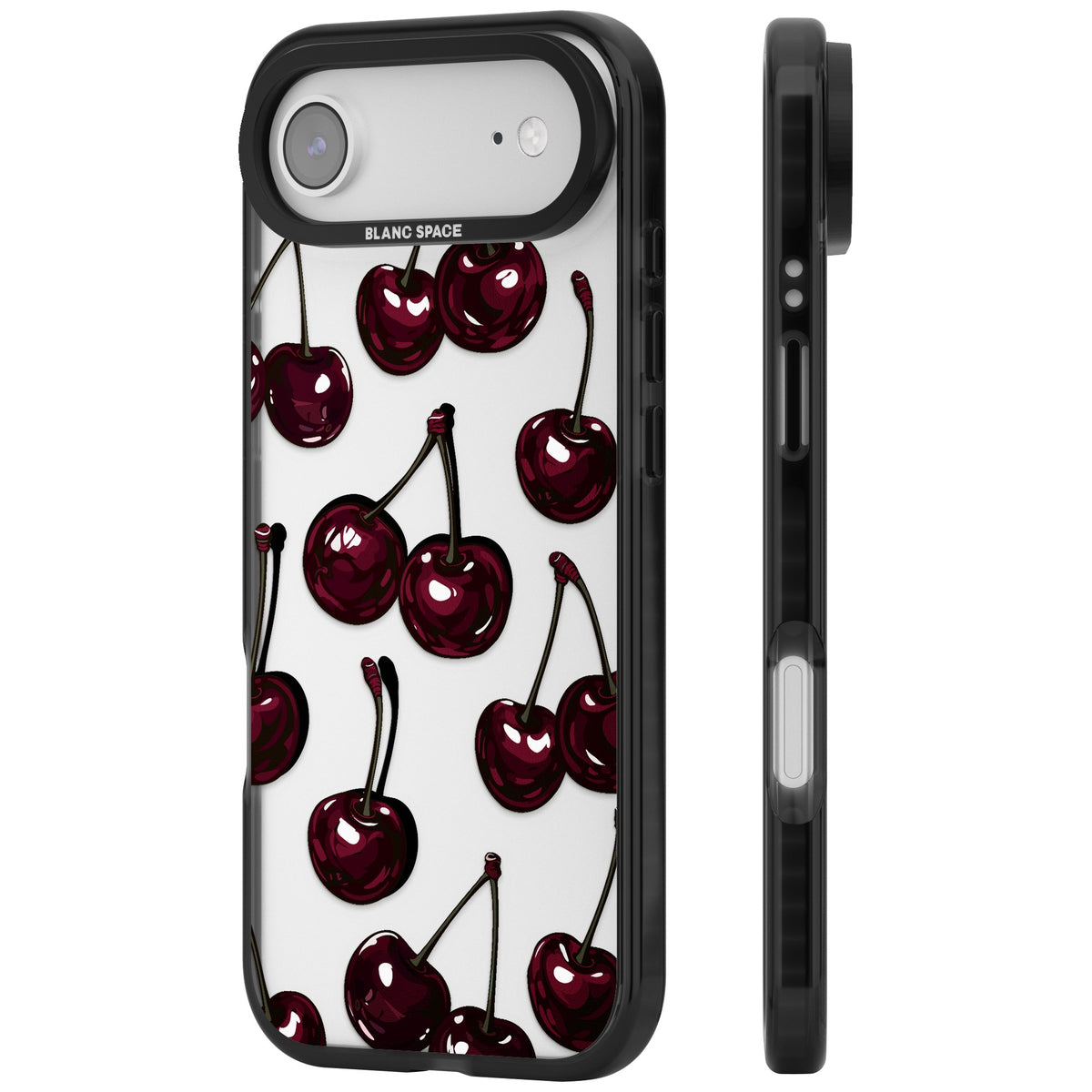 Cherry Wine iPhone Air Impact Black Phone Case side