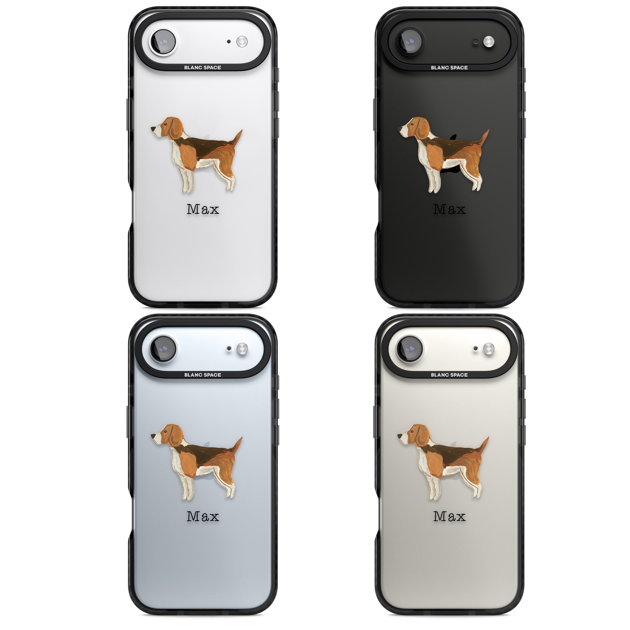 Personalised Beagle iPhone 17 Air Impact Black Phone Case APT Impact Protection