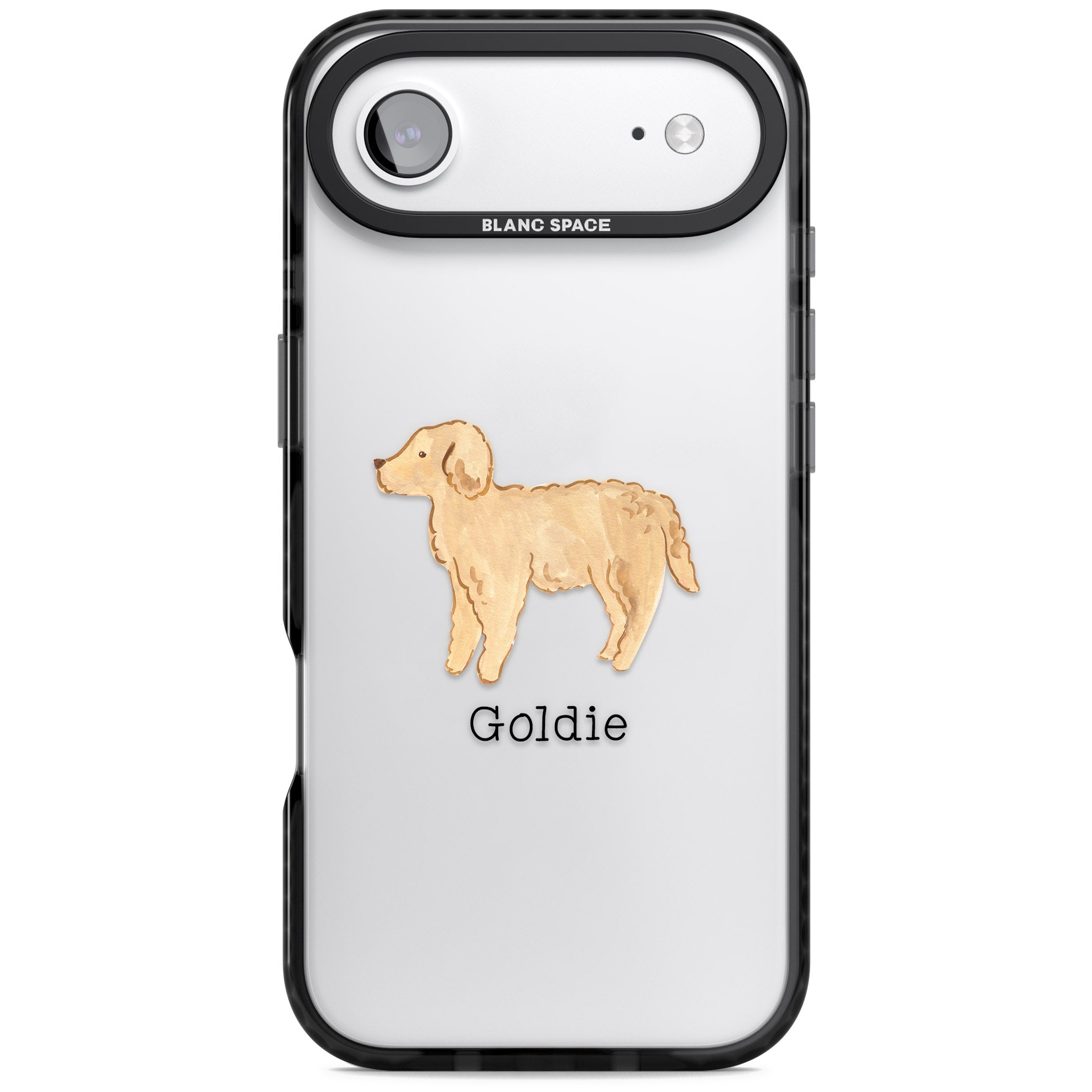 Personalised Goldendoodle iPhone 17 Air Impact Black Phone Case