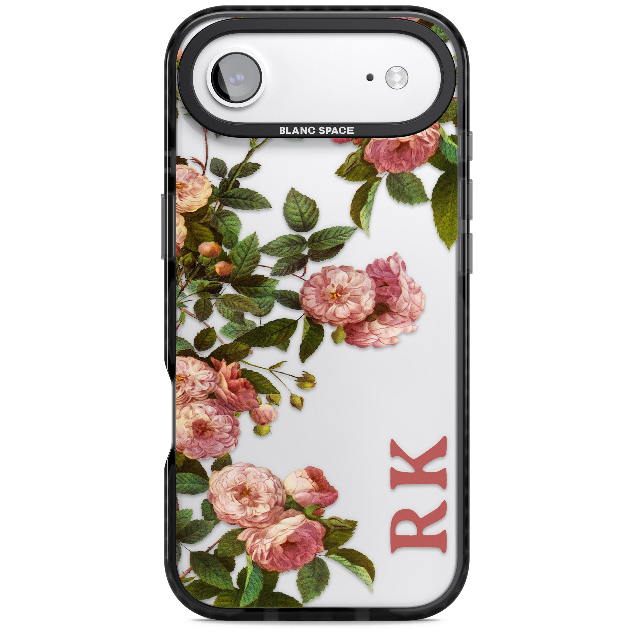 Personalised Vintage Floral Garden iPhone 17 Air Impact Black Phone Case
