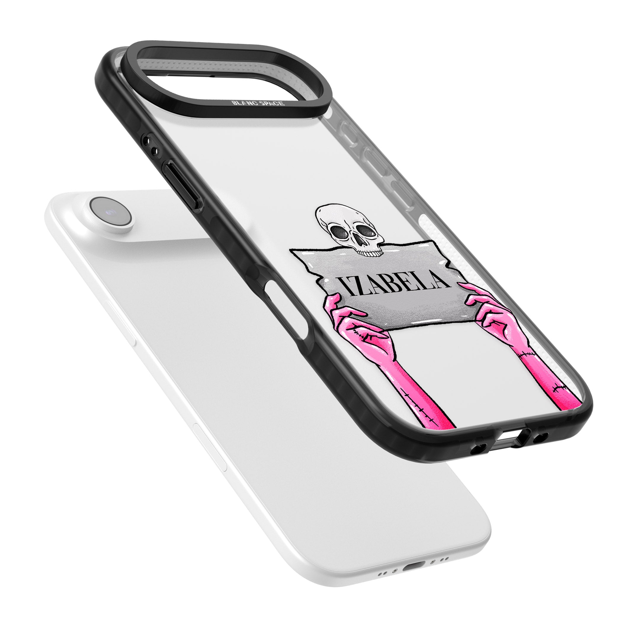 Personalised Grave Plaque iPhone 17 Air Impact Black Phone Case Colours