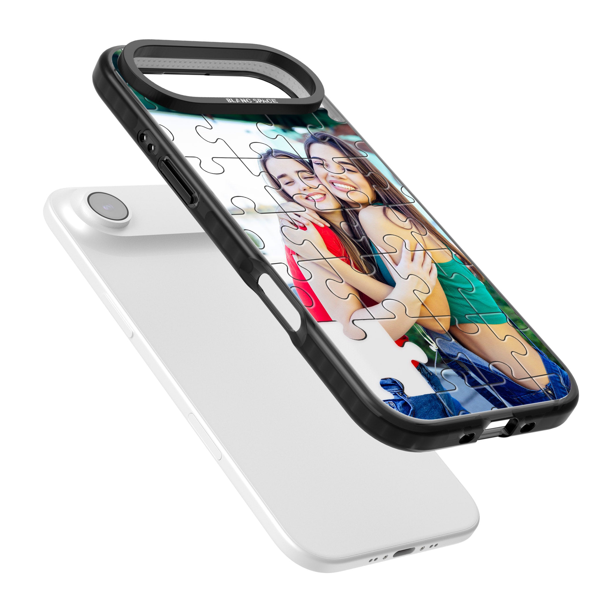 Personalised Jigsaw Puzzle Photo iPhone 17 Air Impact Black Phone Case Colours