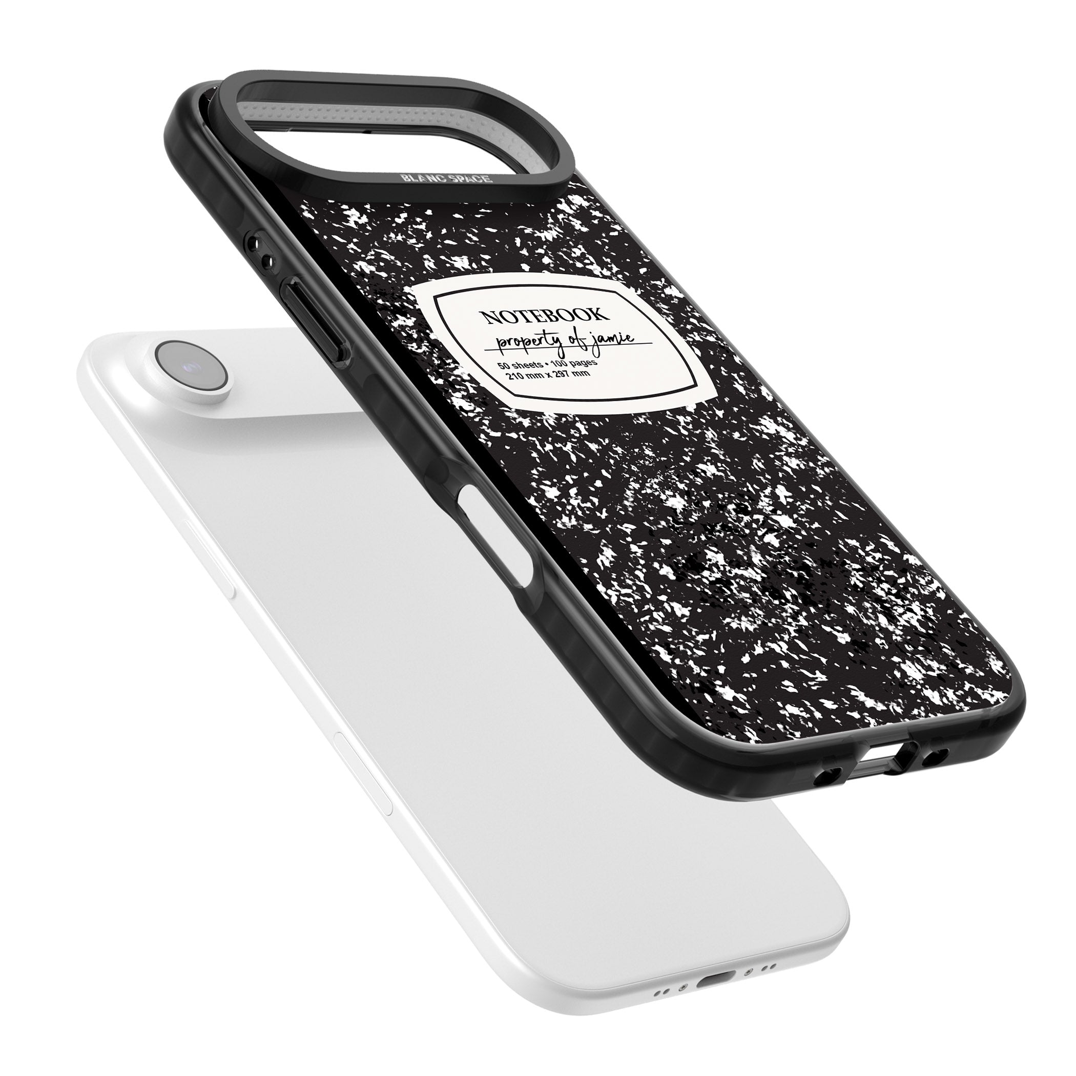 Personalised Classic Composition iPhone 17 Air Impact Black Phone Case Colours