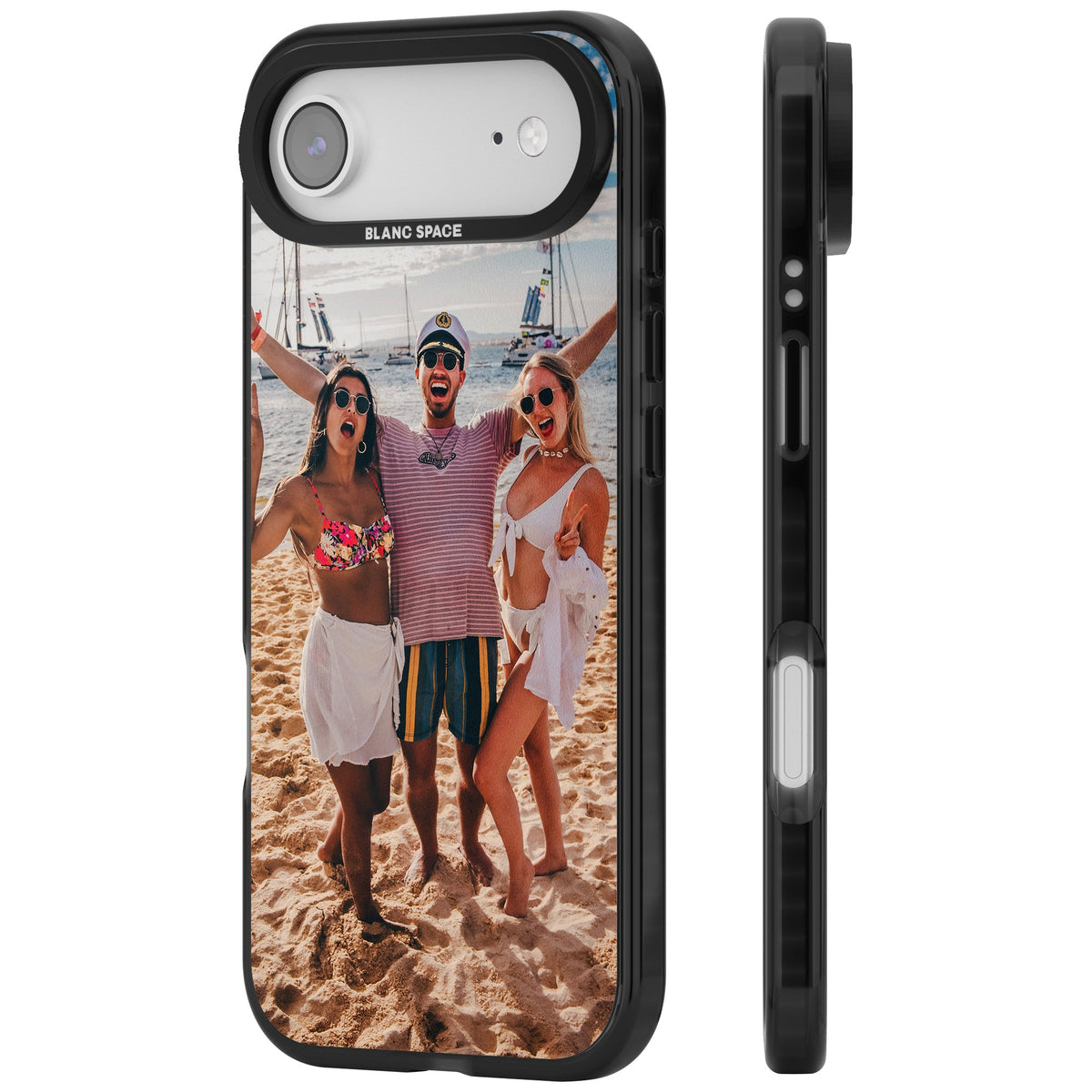 Personalised Photo iPhone Air Impact Black Phone Case side