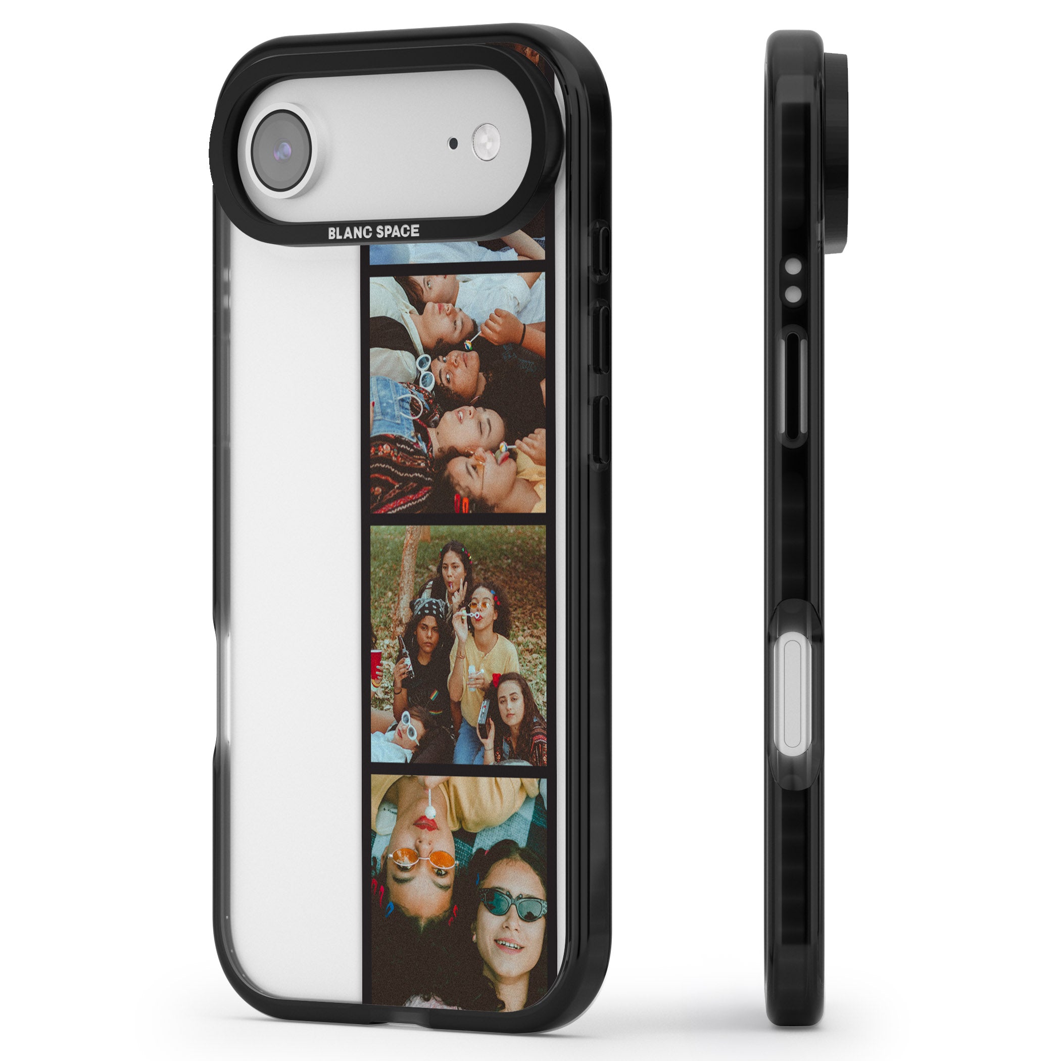 Personalised Photo Strip iPhone 17 Air Impact Black Phone Case Side Profile