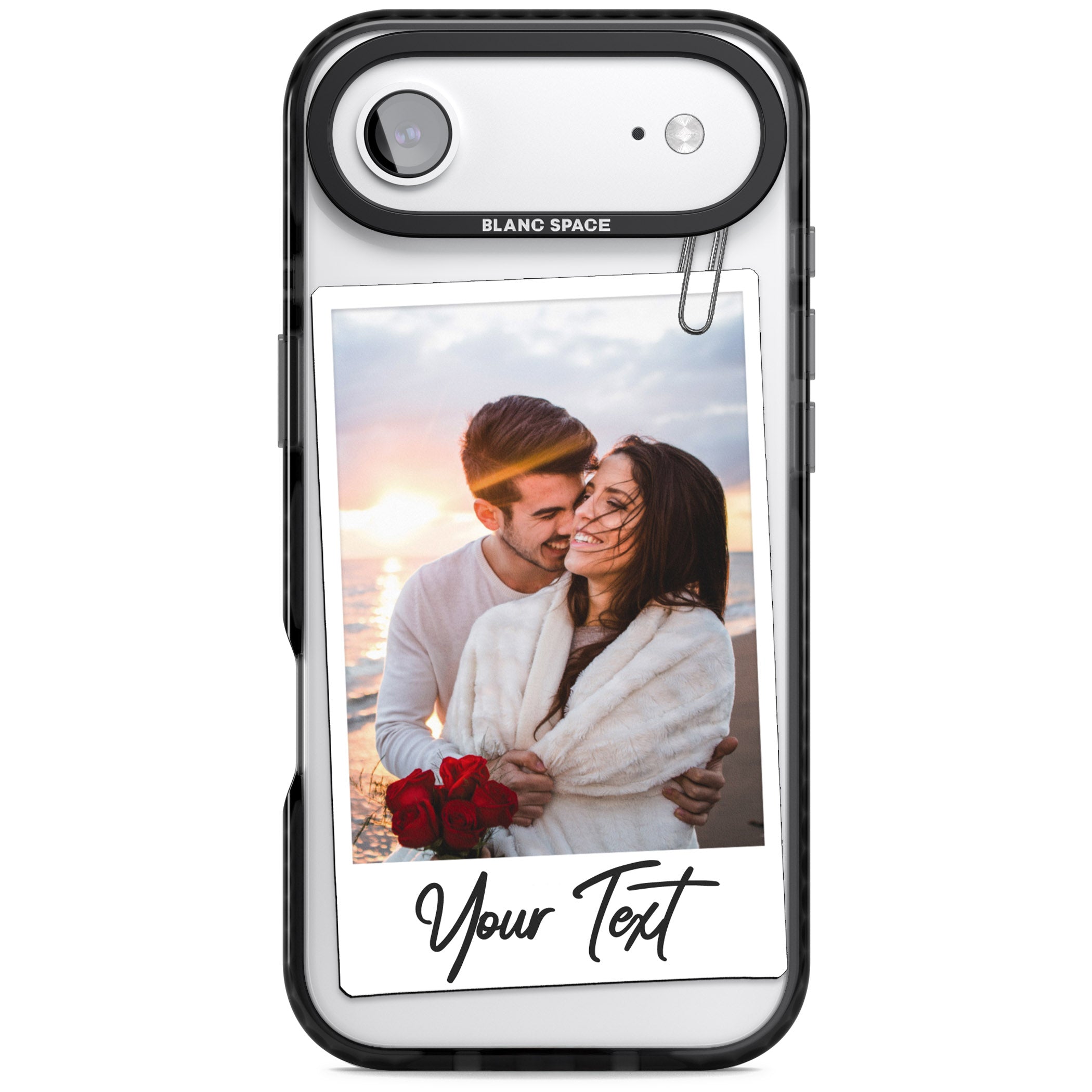 Personalised Instant Camera Photo iPhone 17 Air Impact Black Phone Case