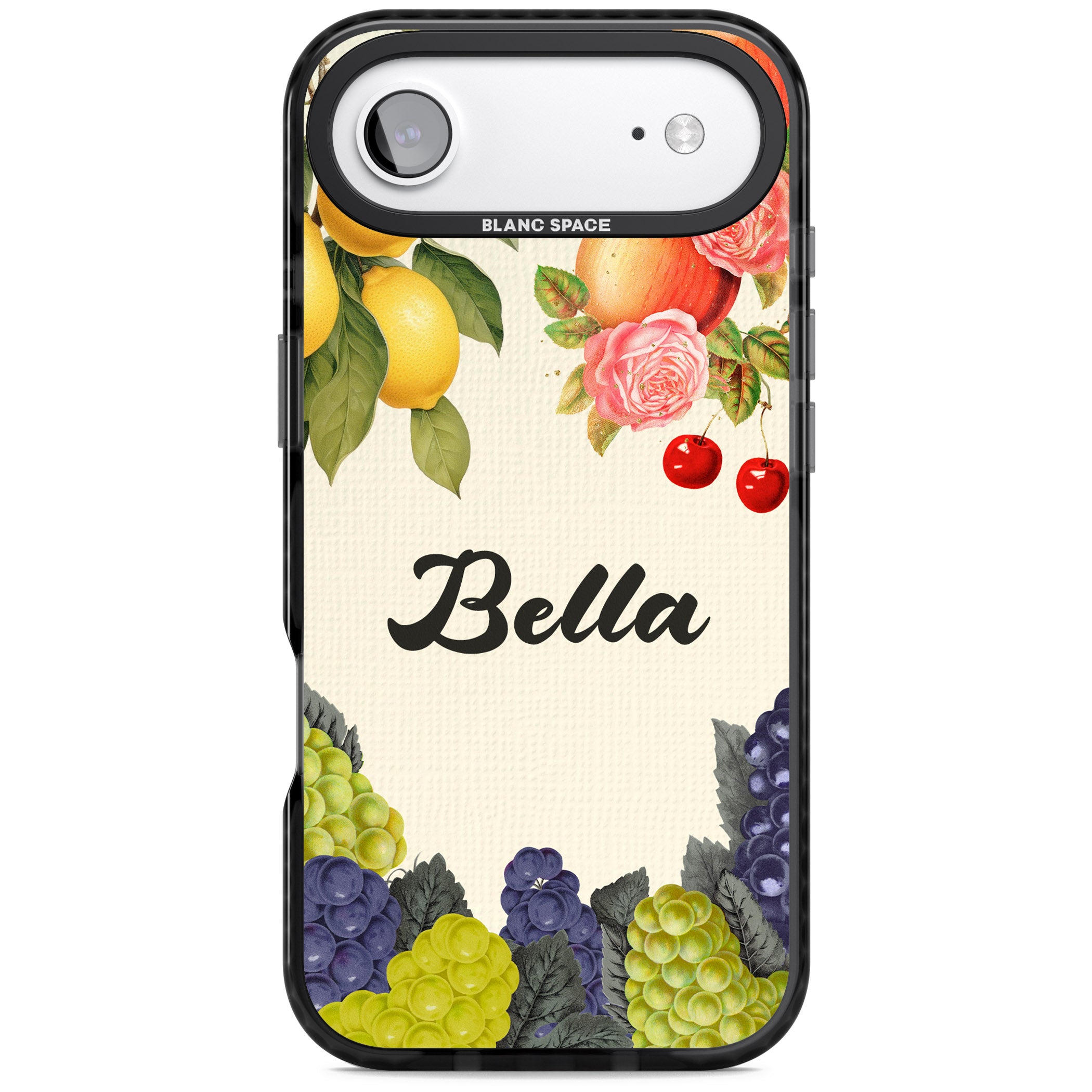 Personalised Vintage Fruits iPhone 17 Air Impact Black Phone Case