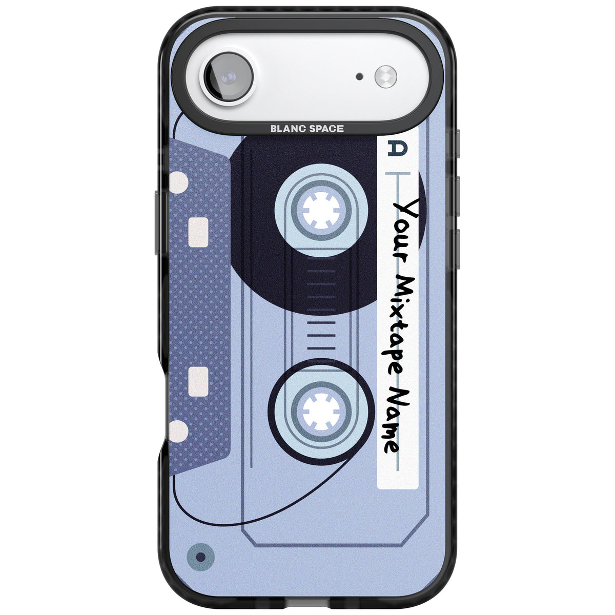 Personalised Retro Mixtape Industrial iPhone Air Impact Black Phone Case front