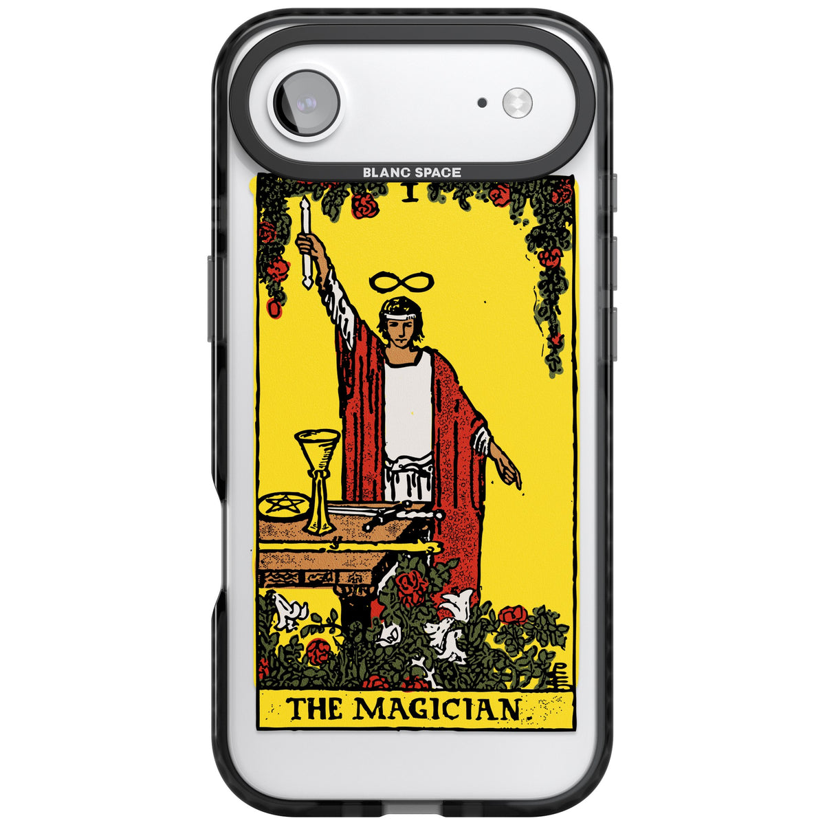 Personalised The Magician Tarot Card (Color) iPhone Air Impact Black Phone Case front