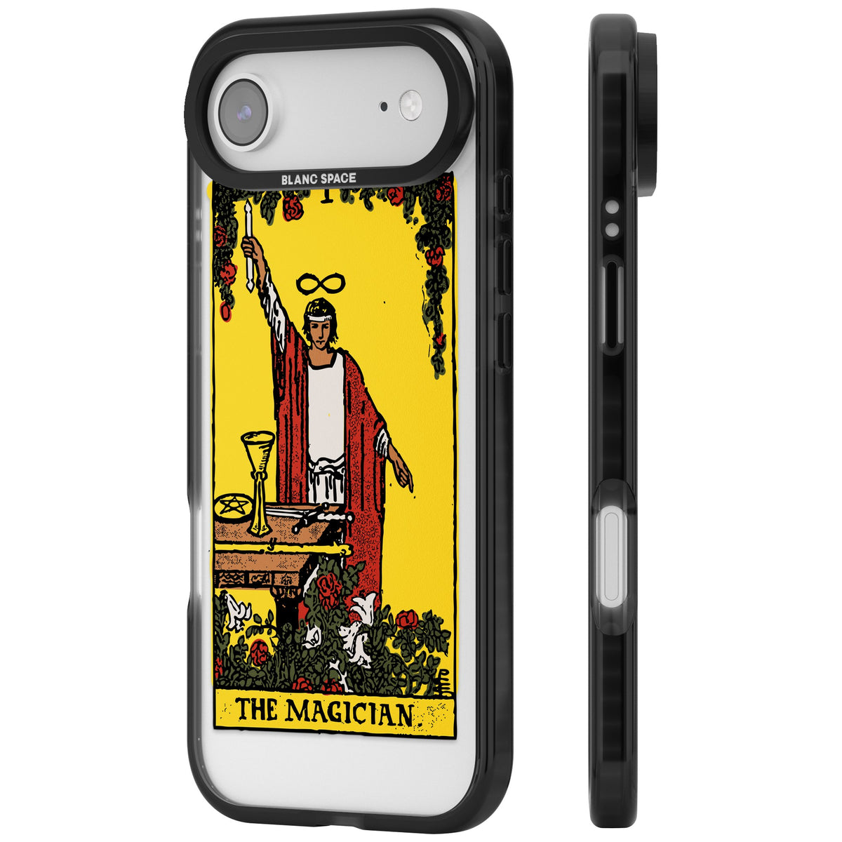 Personalised The Magician Tarot Card (Color) iPhone Air Impact Black Phone Case side
