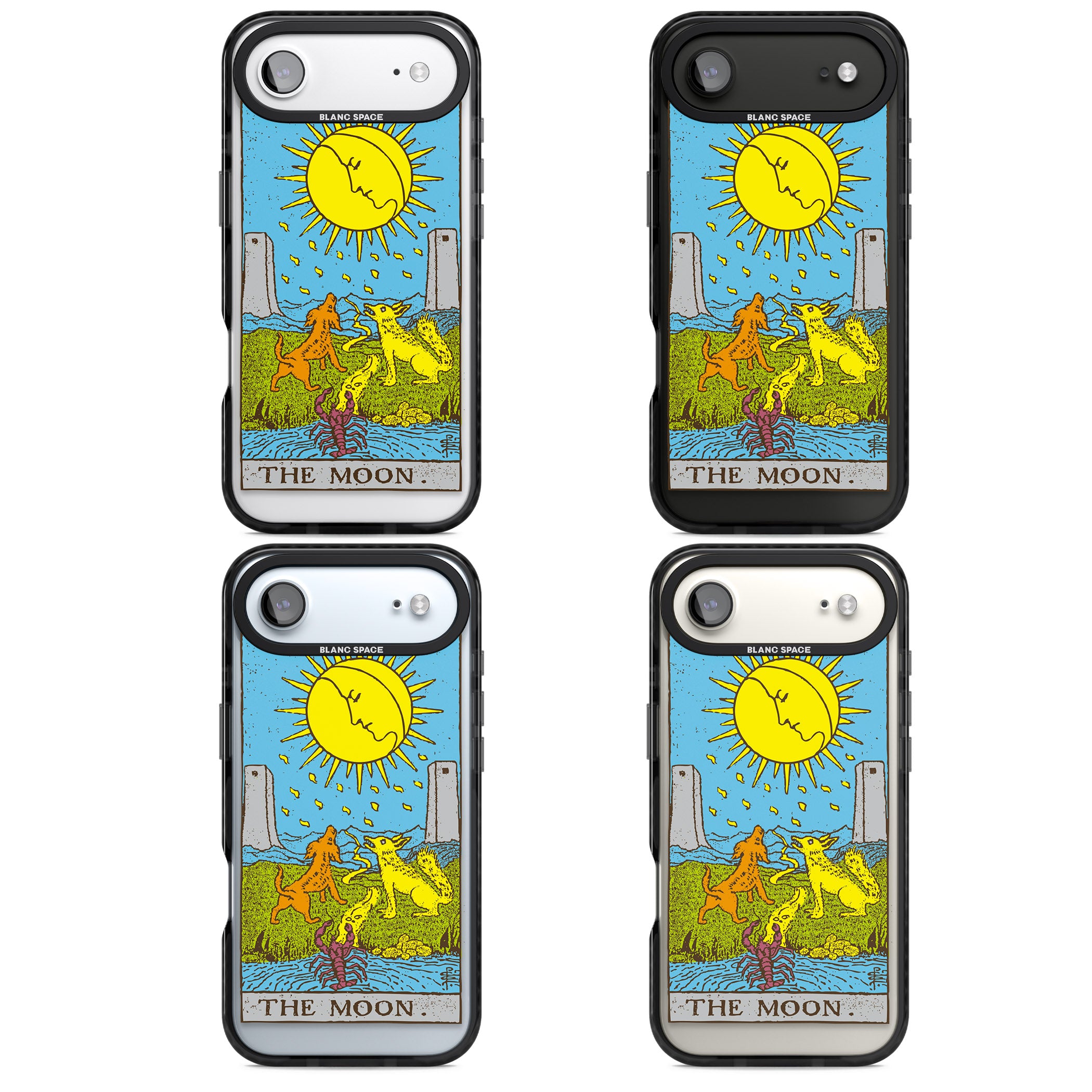 Personalised The Moon Tarot Card (Color) iPhone 17 Air Impact Black Phone Case APT Impact Protection
