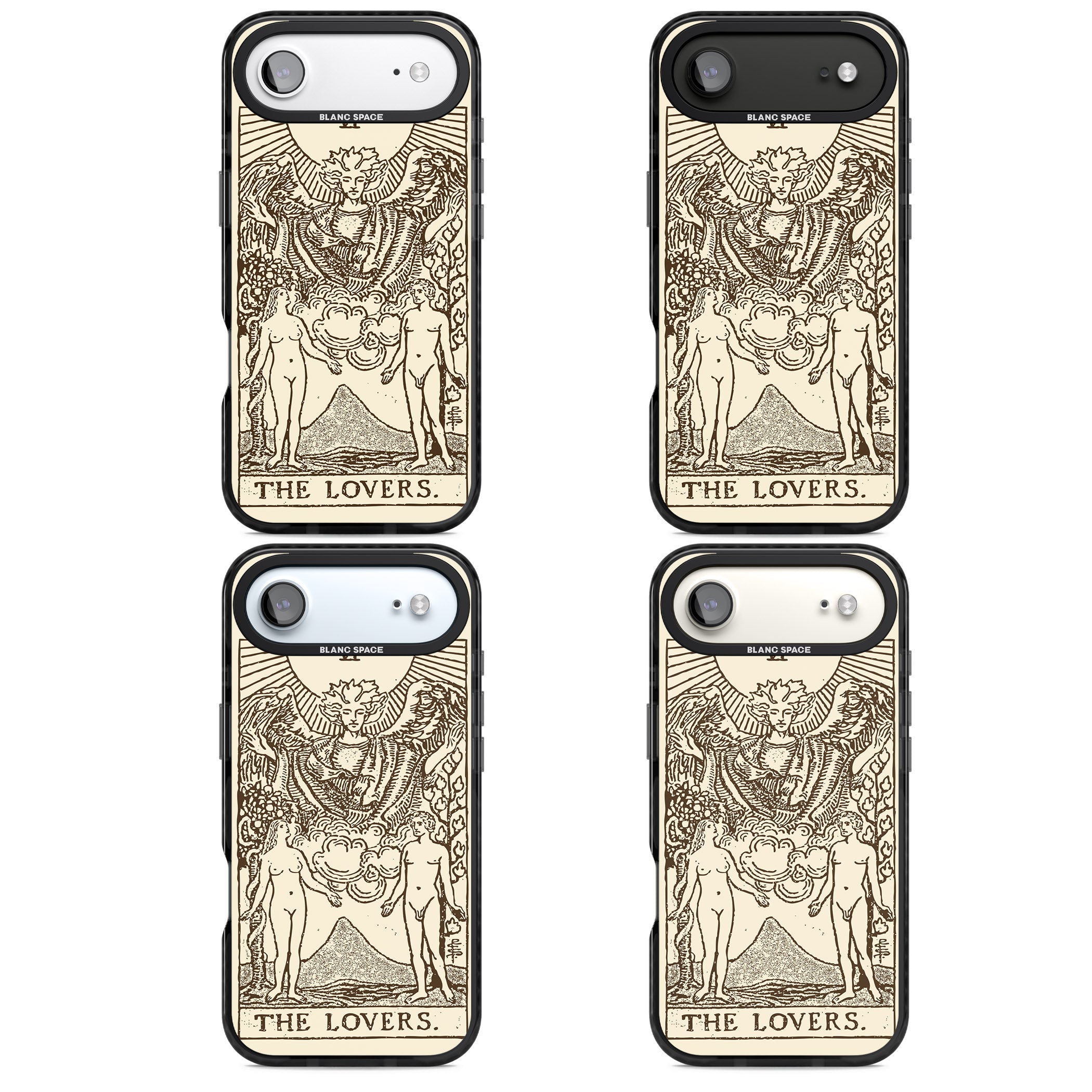 Personalised The Lovers Tarot Card (Cream) iPhone 17 Air Impact Black Phone Case APT Impact Protection