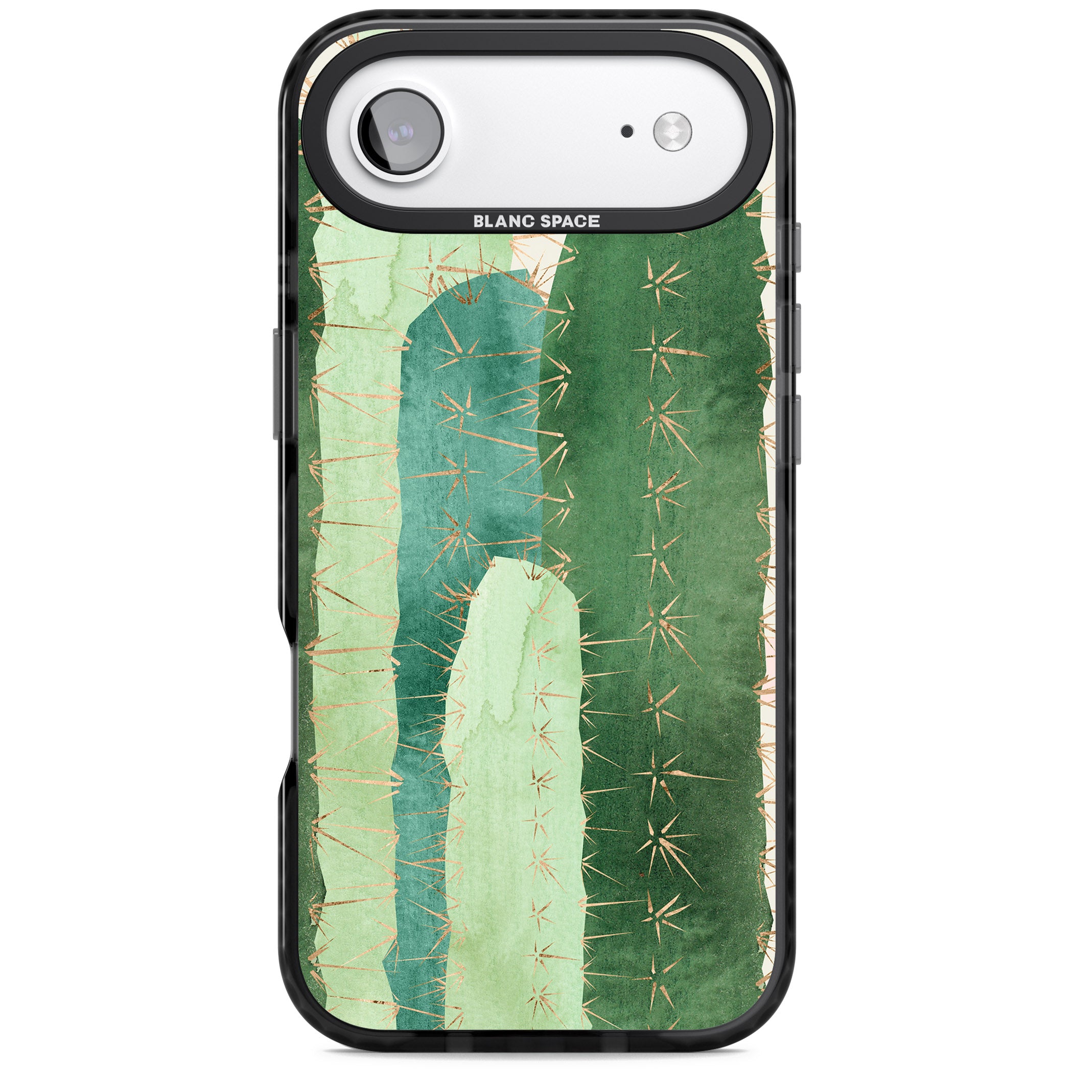 Large Cacti iPhone 17 Air Impact Black Phone Case