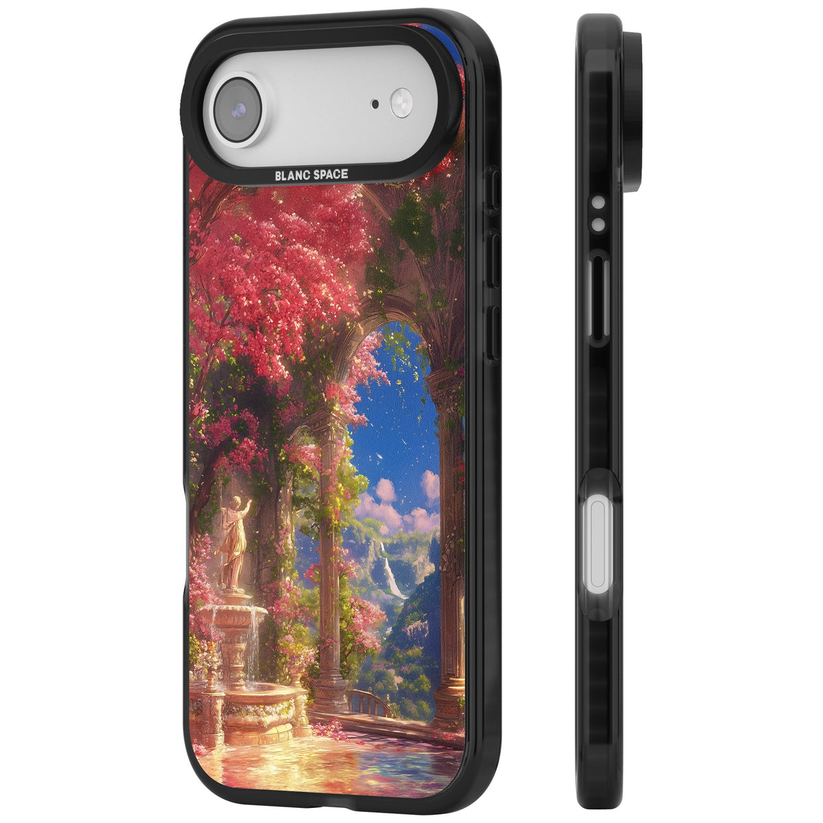 Castle Blossom iPhone Air Impact Black Phone Case side