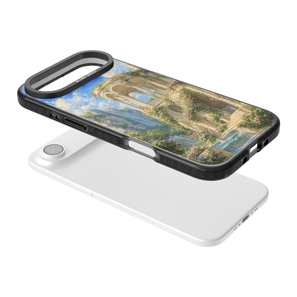 Palace Pavilion iPhone Air Impact Black Phone Case angled