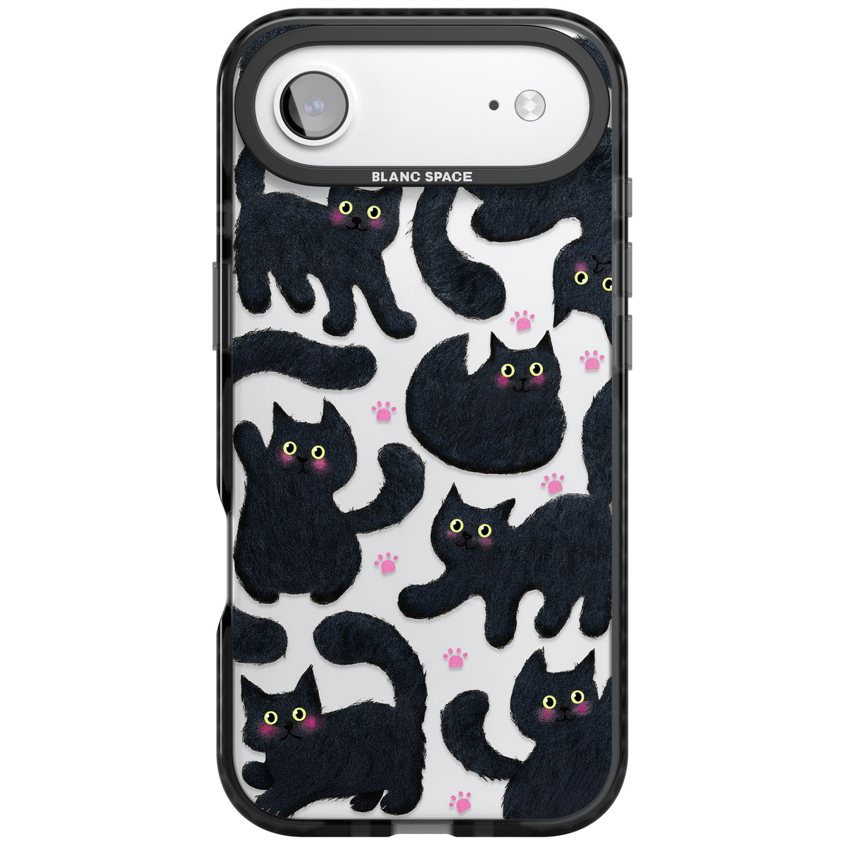 Midnight Cats iPhone Air Impact Black Phone Case front