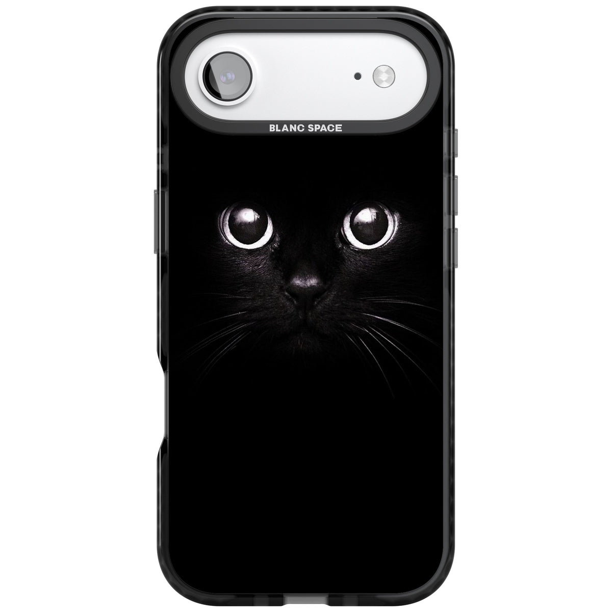Black Cat iPhone Air Impact Black Phone Case front