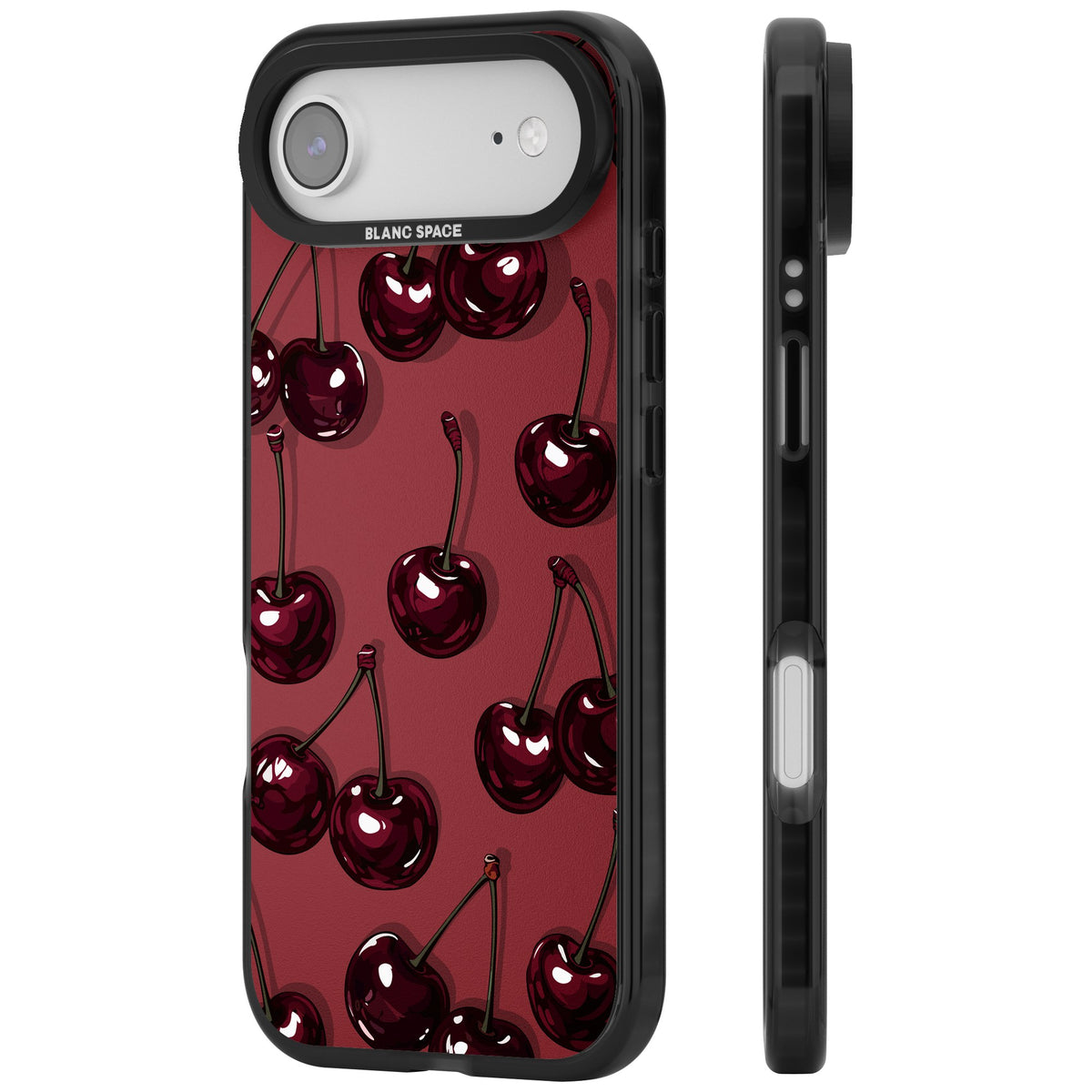 Cherry Rebel iPhone Air Impact Black Phone Case side