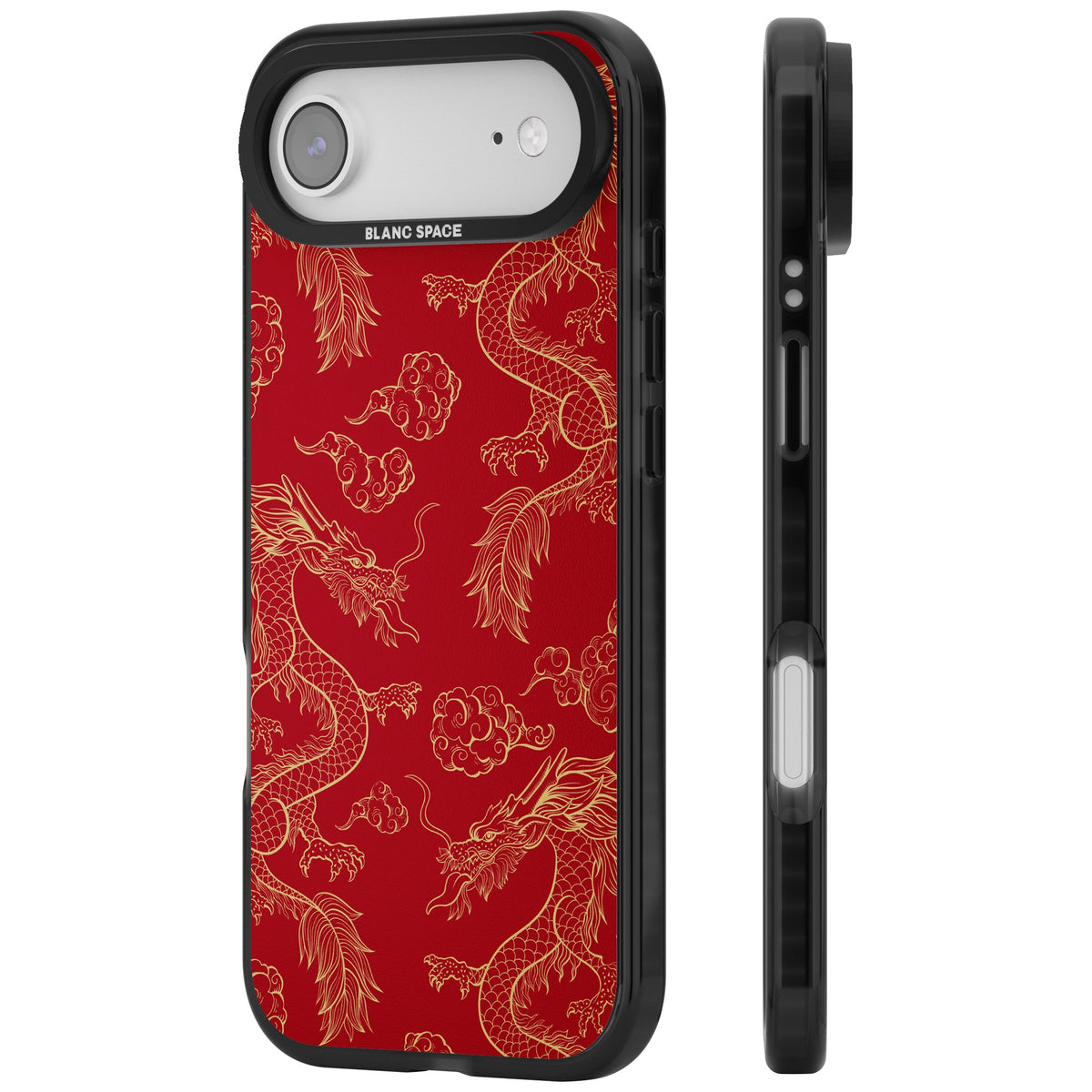 Crimson Dynasty iPhone Air Impact Black Phone Case side