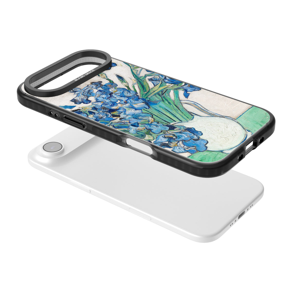 Irises By Vincent Van Gogh iPhone Air Impact Black Phone Case angled
