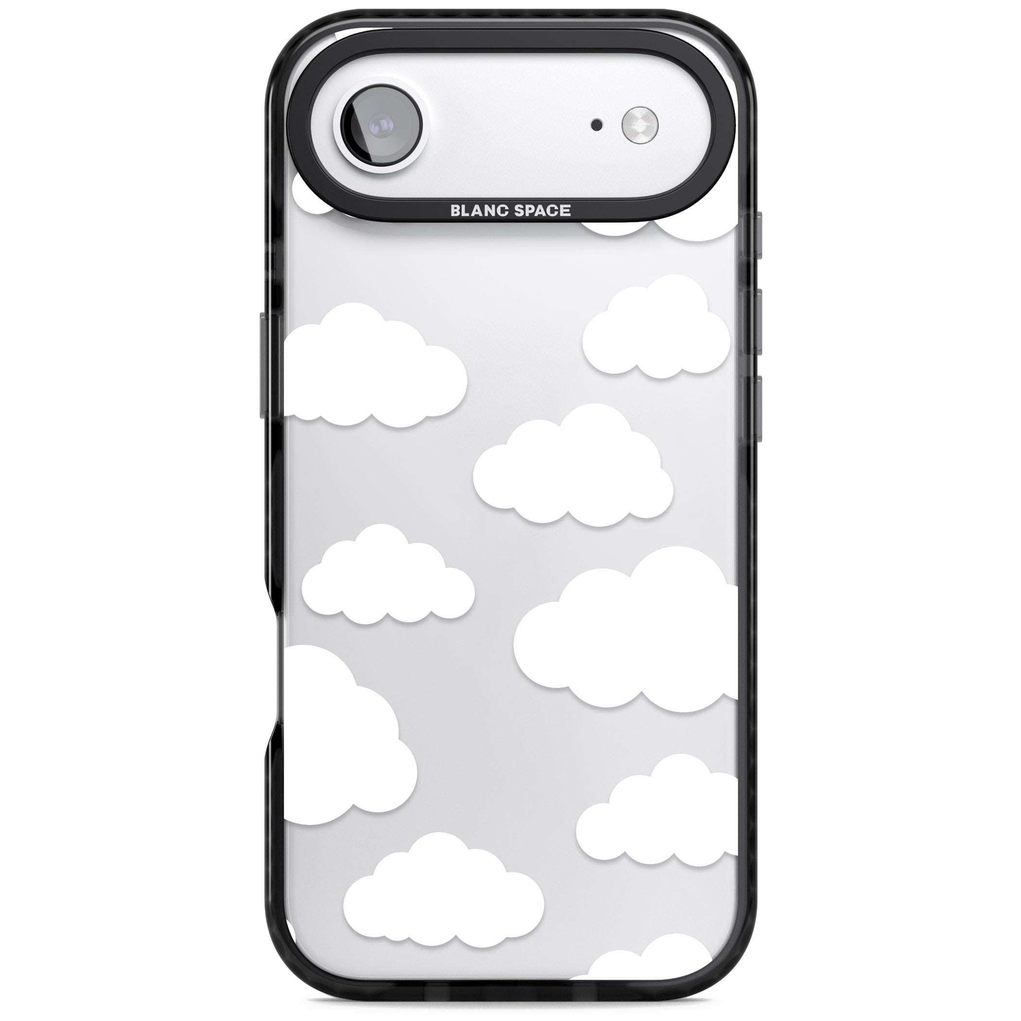 Cloud Pattern iPhone 17 Air Impact Black Phone Case