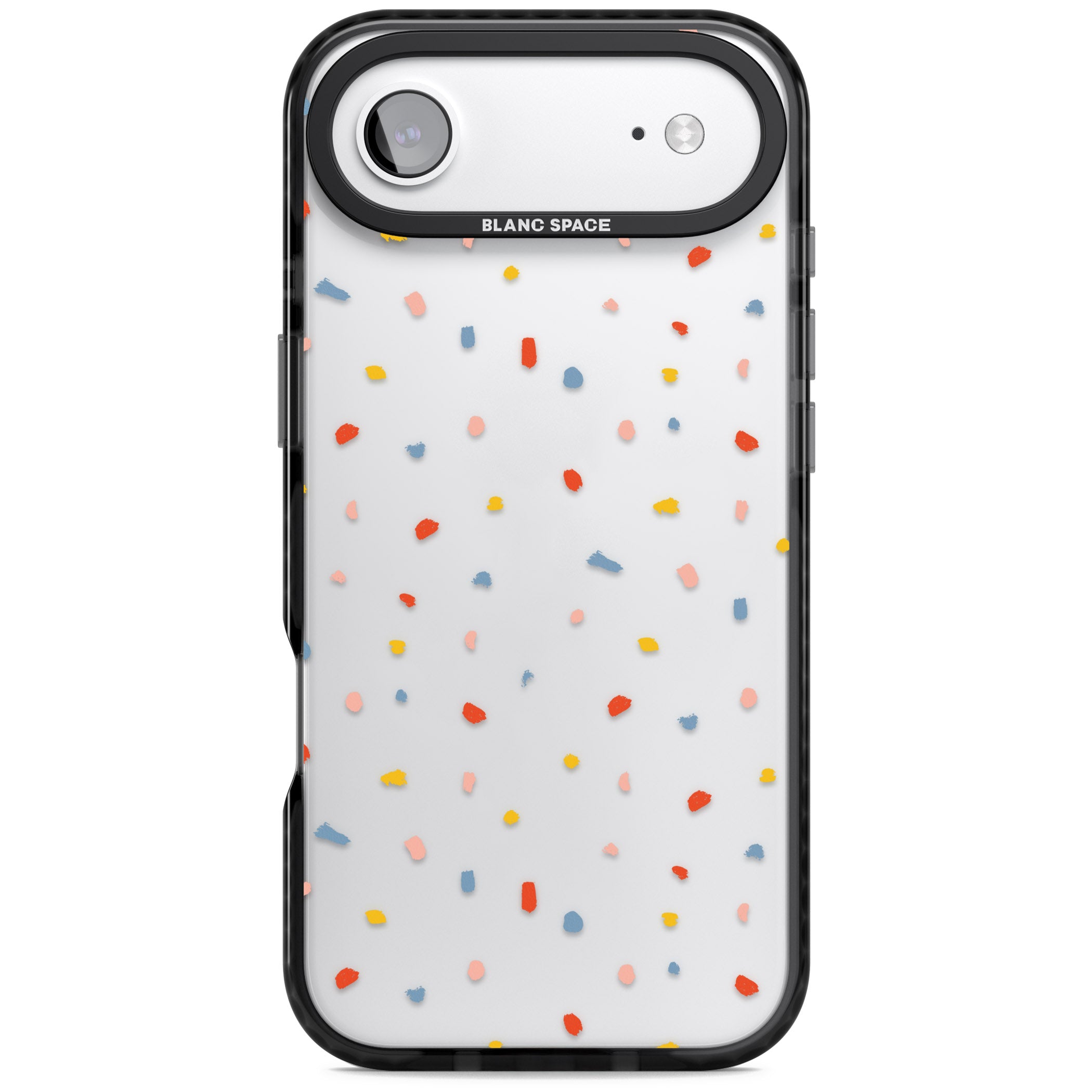 Small Confetti iPhone 17 Air Impact Black Phone Case