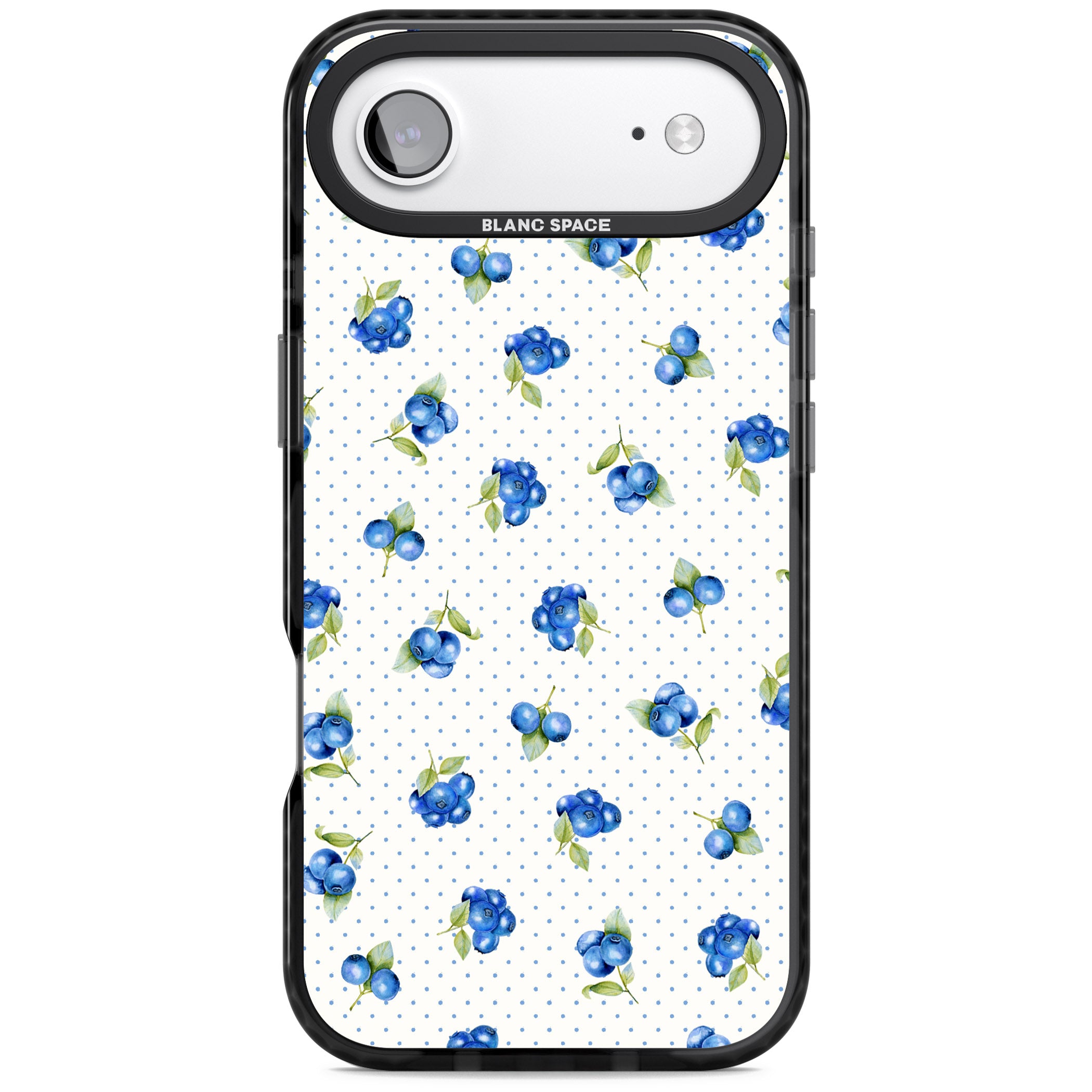Blueberry Picnic iPhone 17 Air Impact Black Phone Case