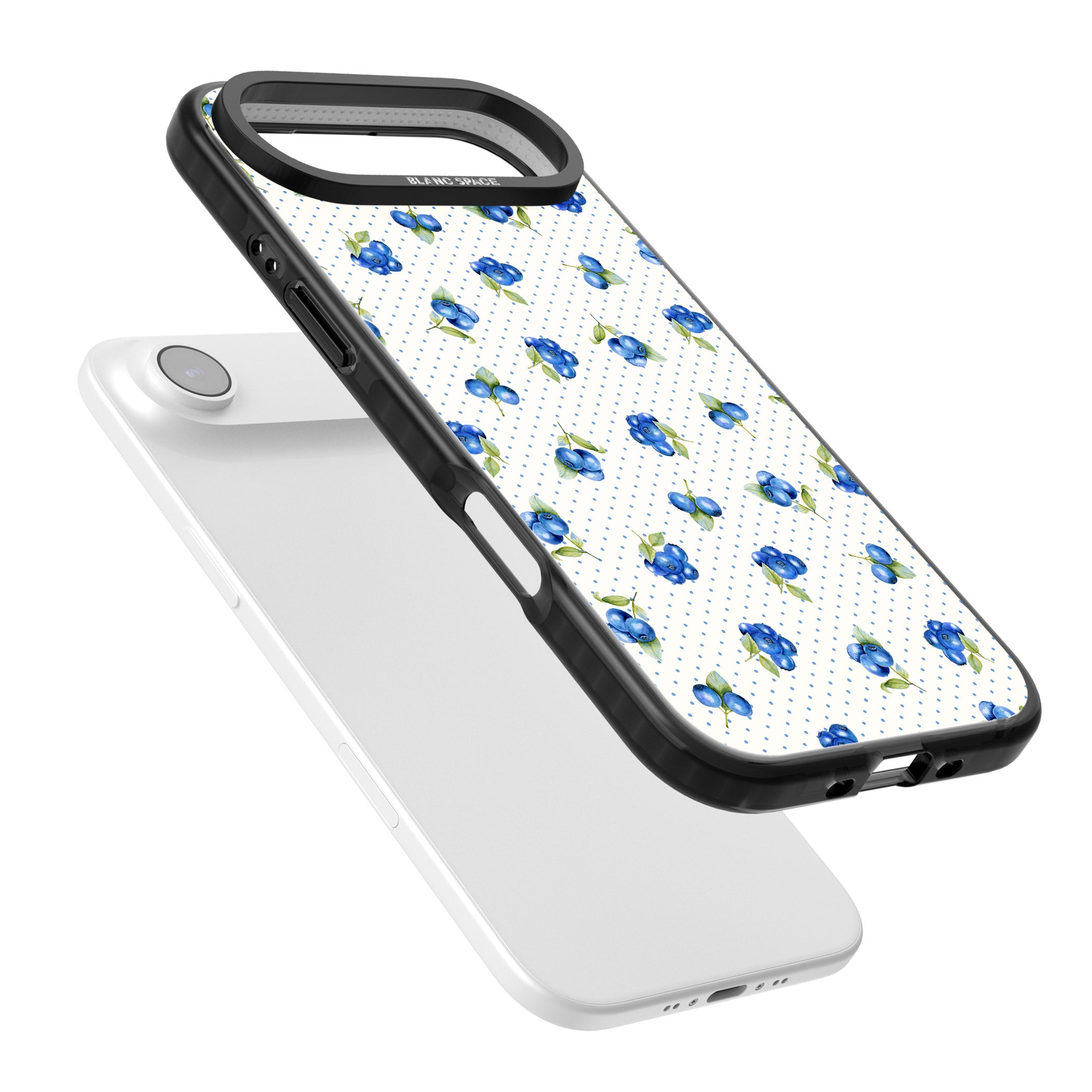 Blueberry Picnic iPhone 17 Air Impact Black Phone Case Colours
