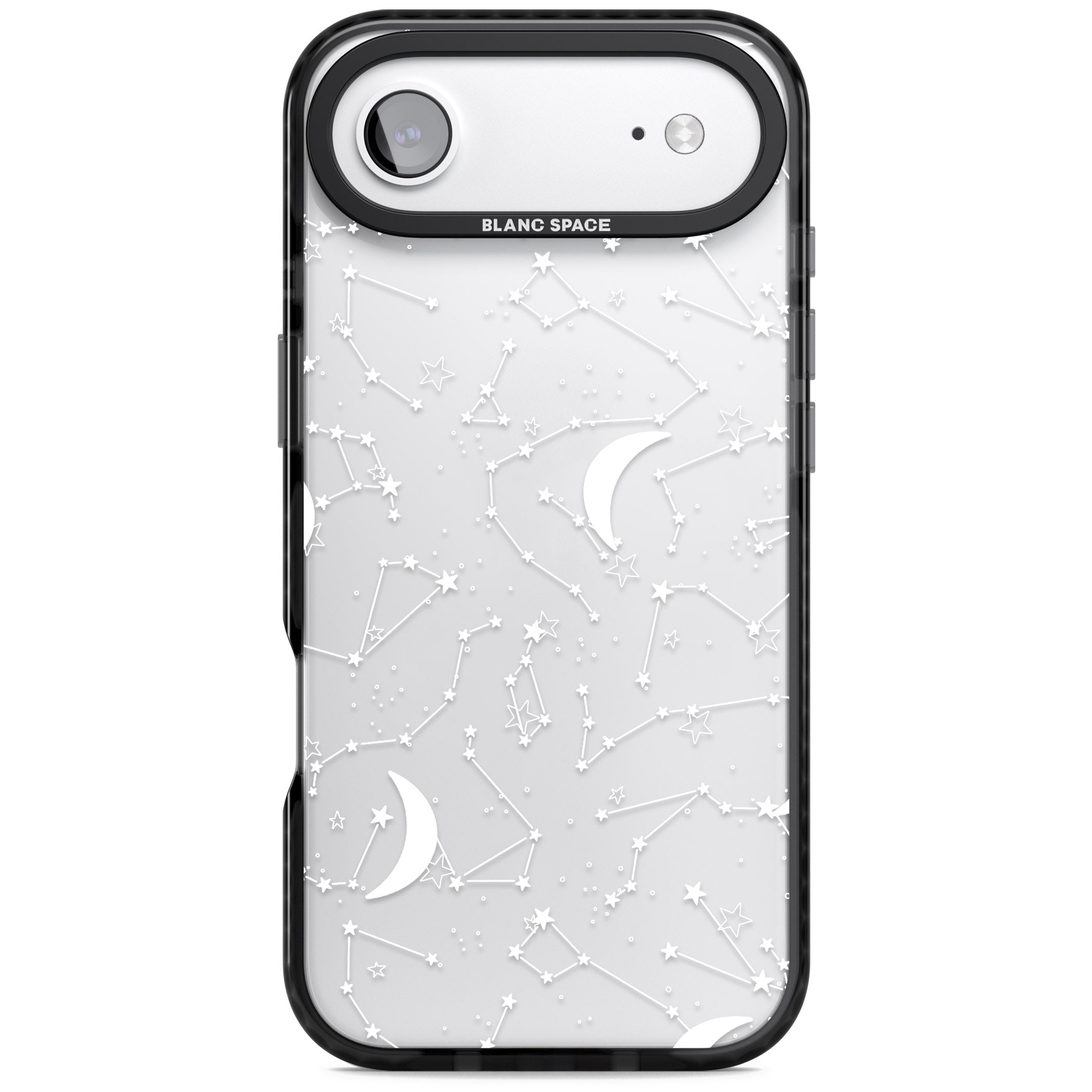 White Constellations iPhone 17 Air Impact Black Phone Case