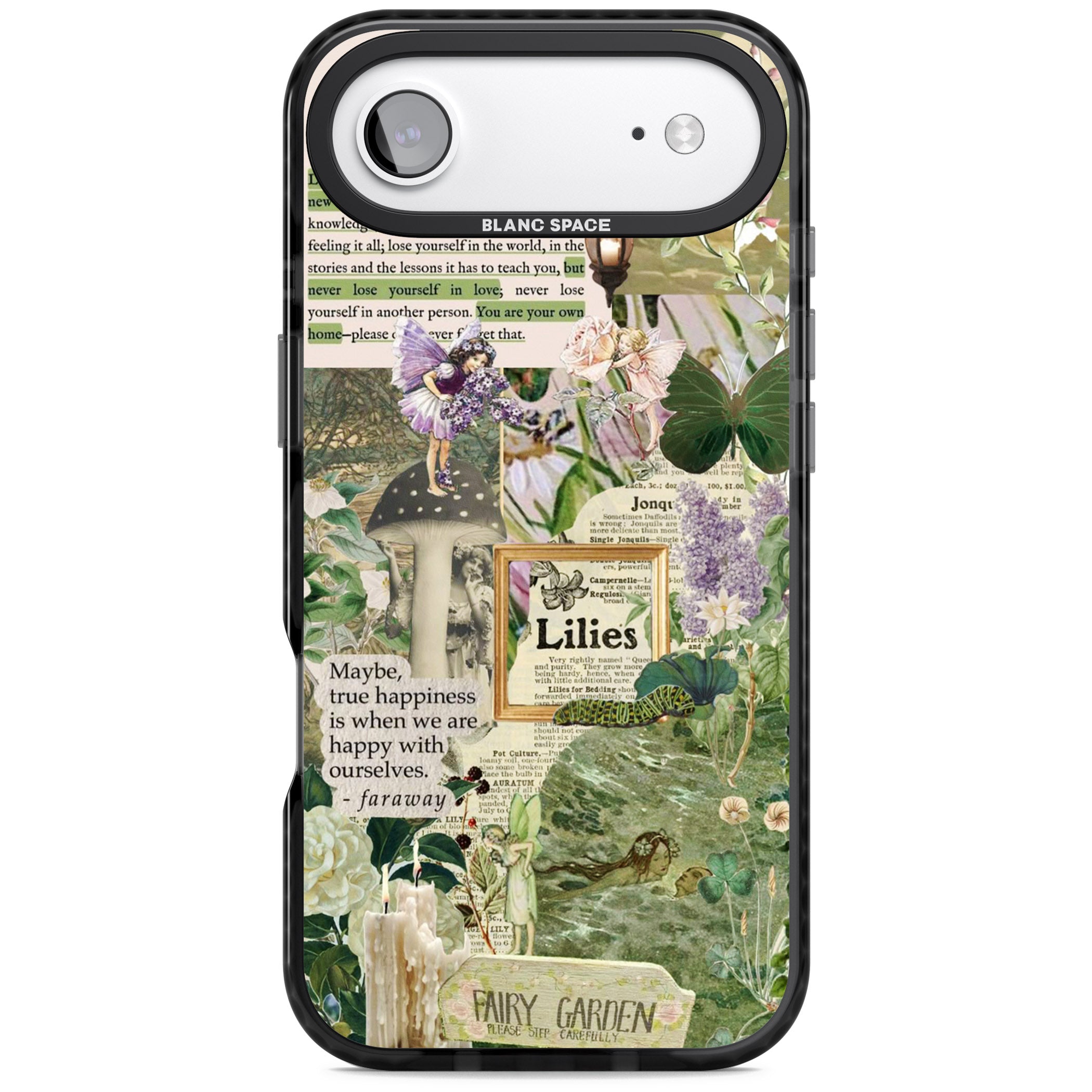 Fairy Garden iPhone 17 Air Impact Black Phone Case