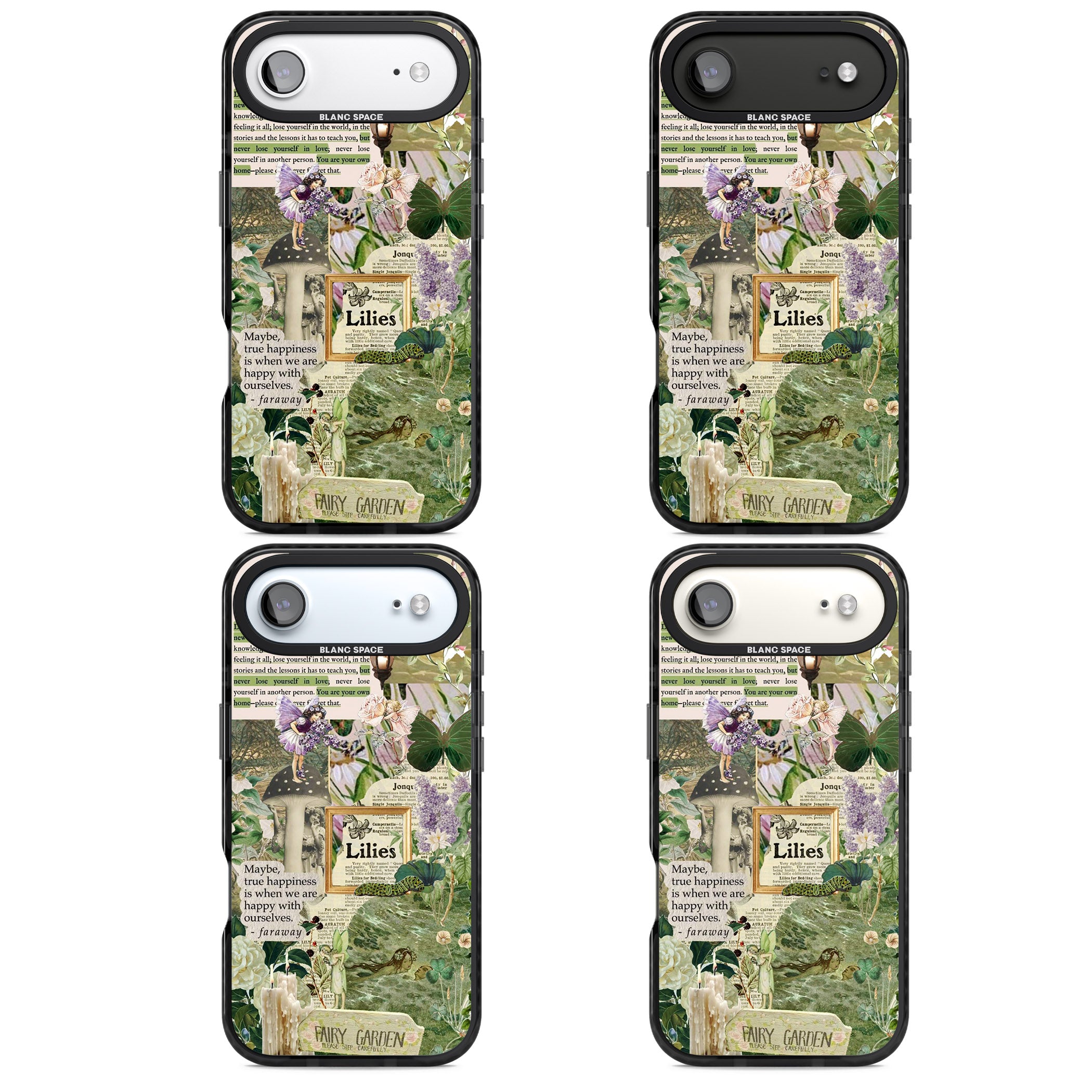 Fairy Garden iPhone 17 Air Impact Black Phone Case APT Impact Protection