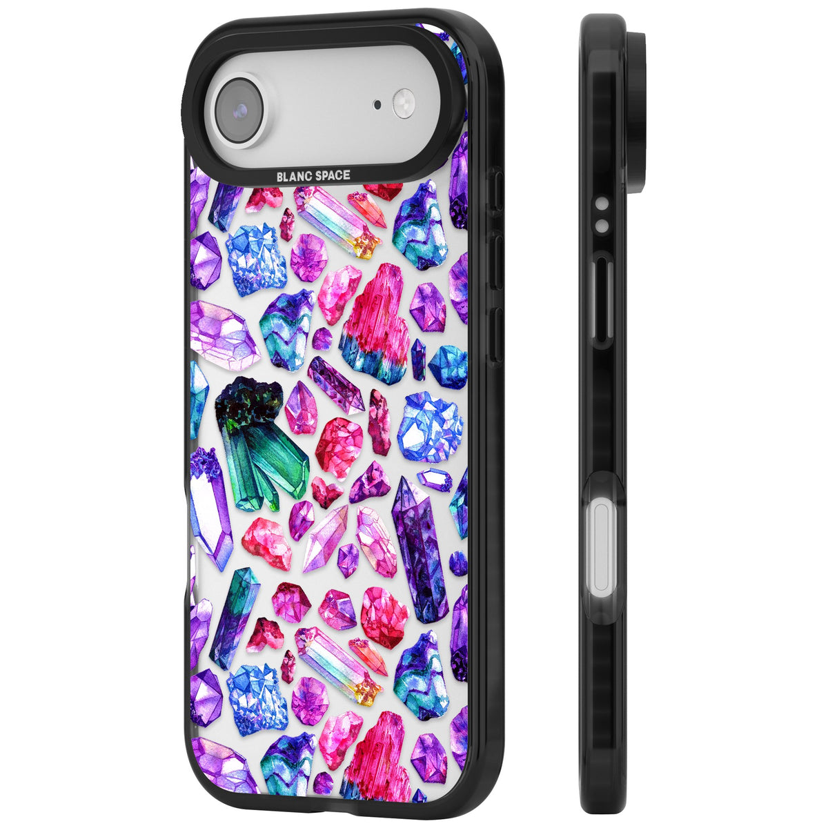 Rainbow Crystals iPhone Air Impact Black Phone Case side