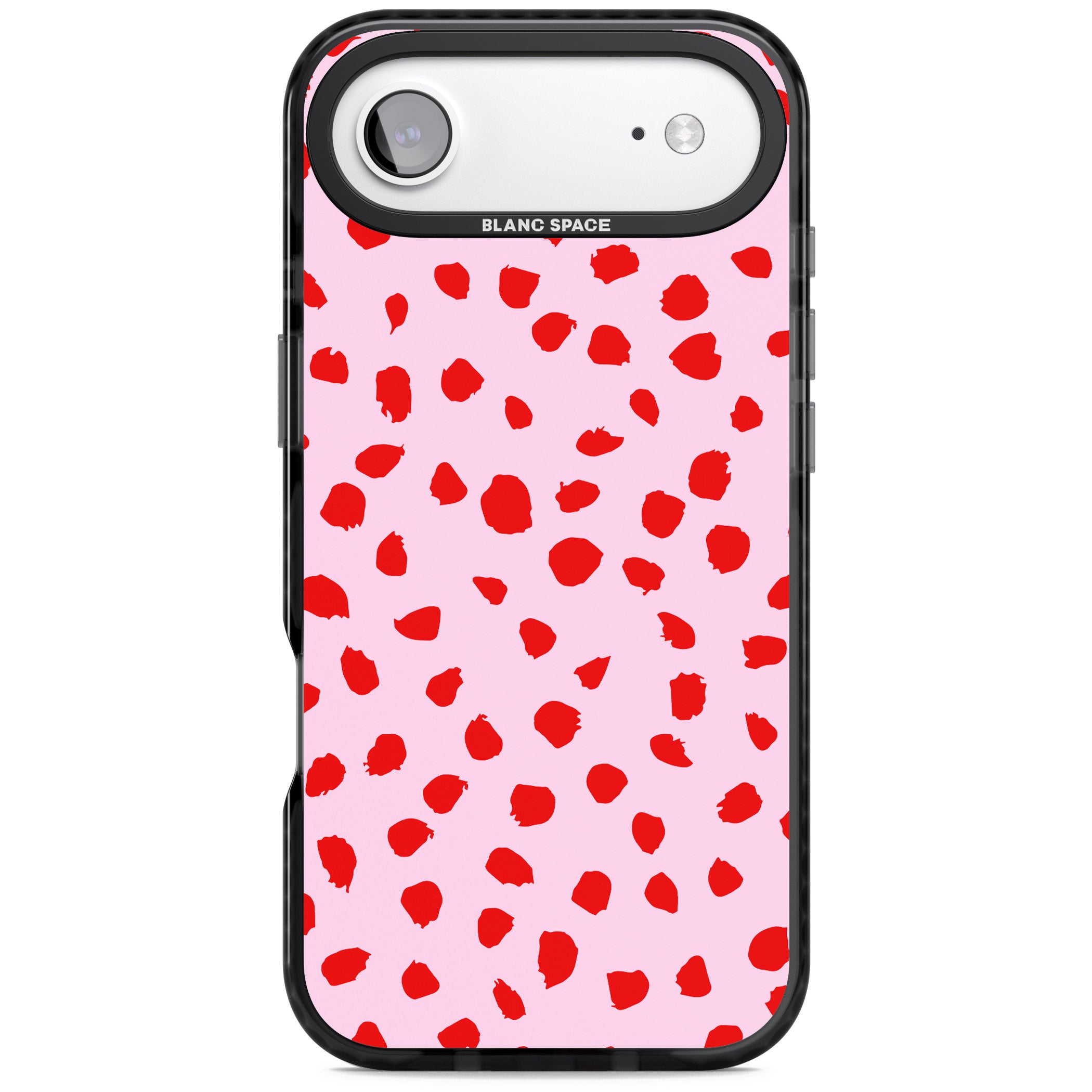 Red Polka Dot iPhone 17 Air Impact Black Phone Case