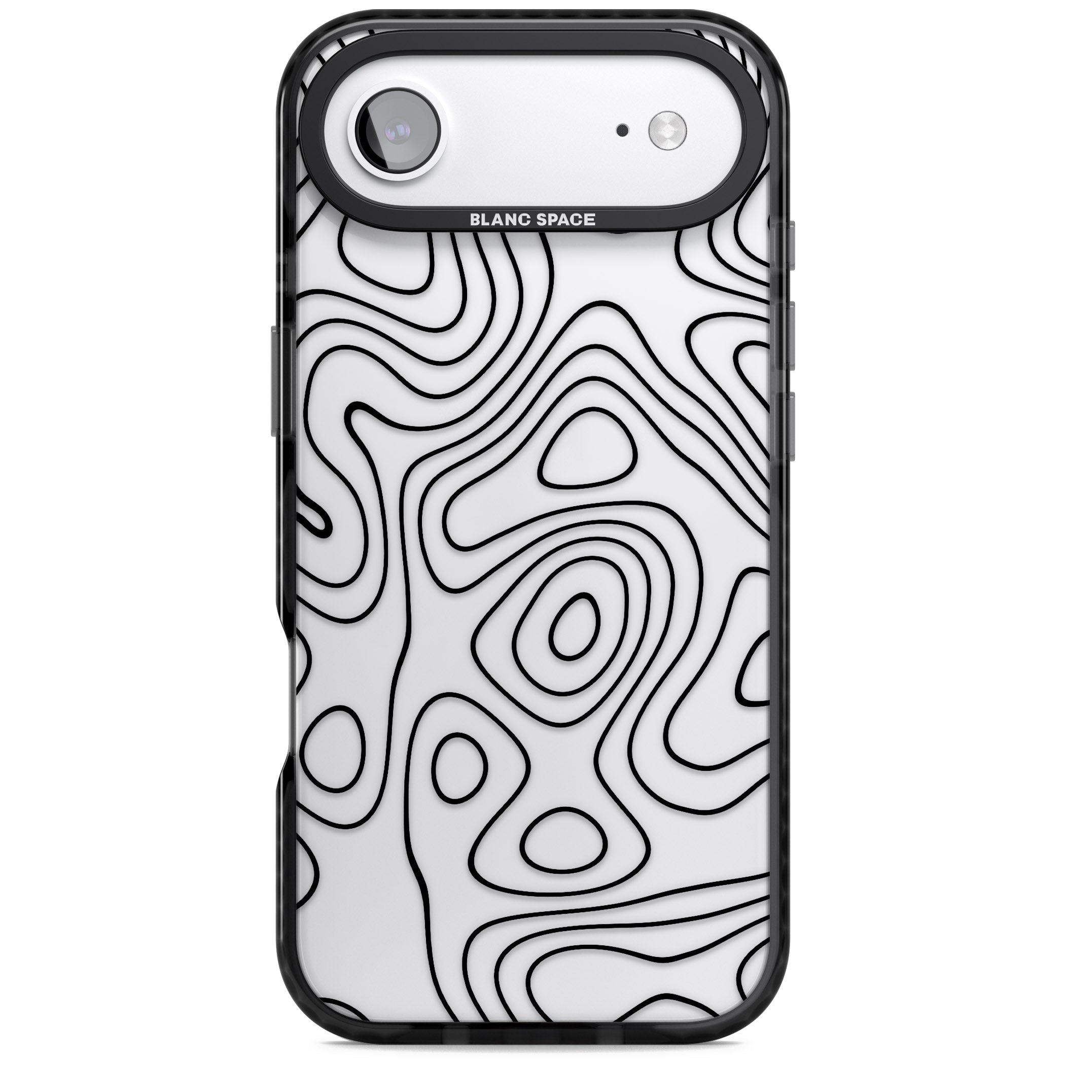 Damascus Steel iPhone 17 Air Impact Black Phone Case
