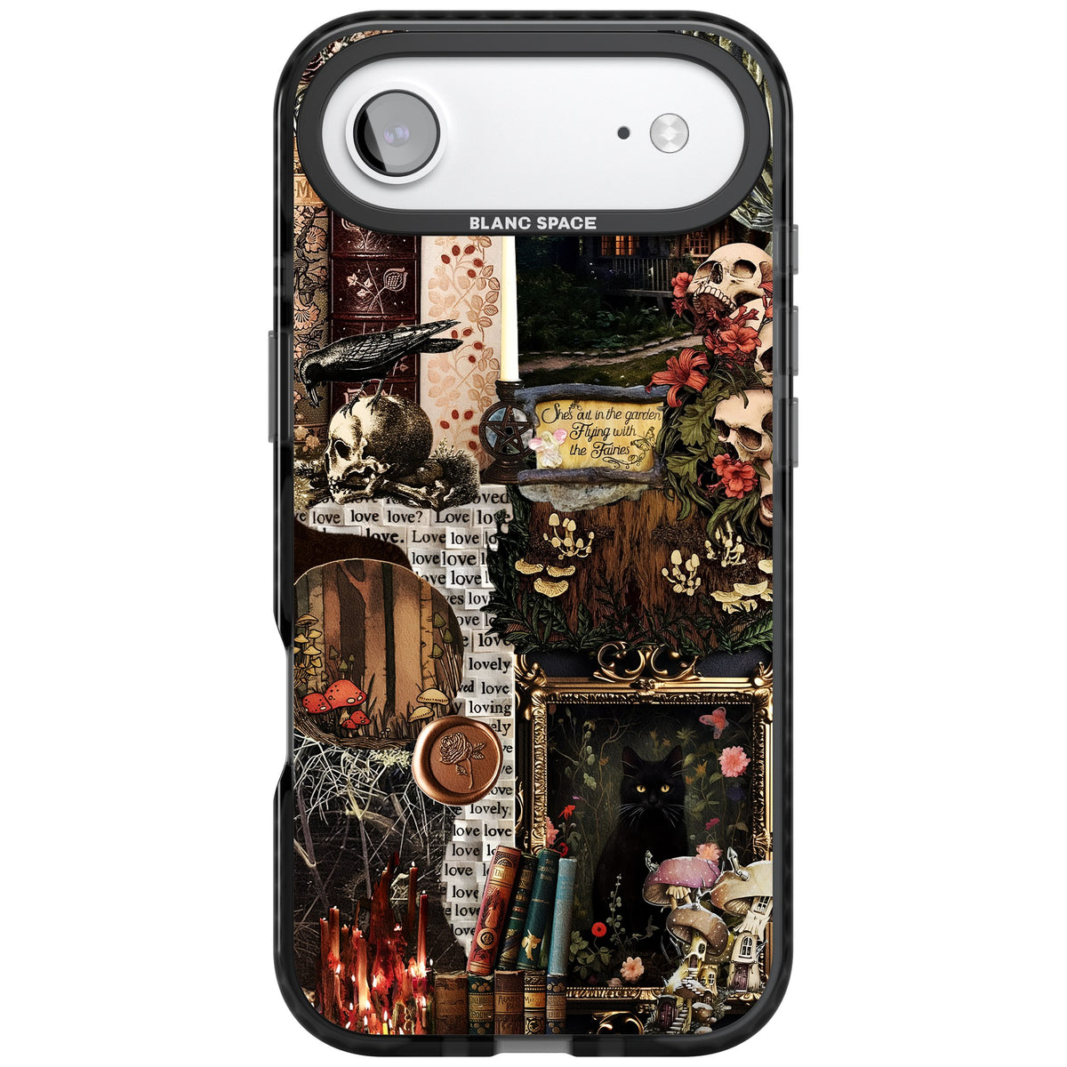 Academia Collage iPhone Air Impact Black Phone Case front