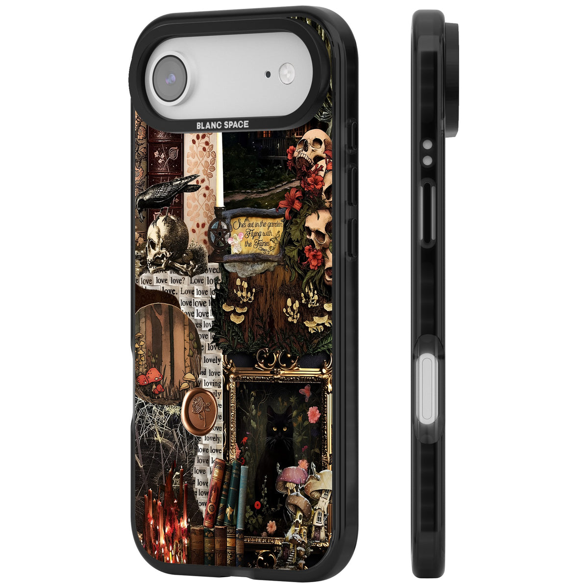 Academia Collage iPhone Air Impact Black Phone Case side