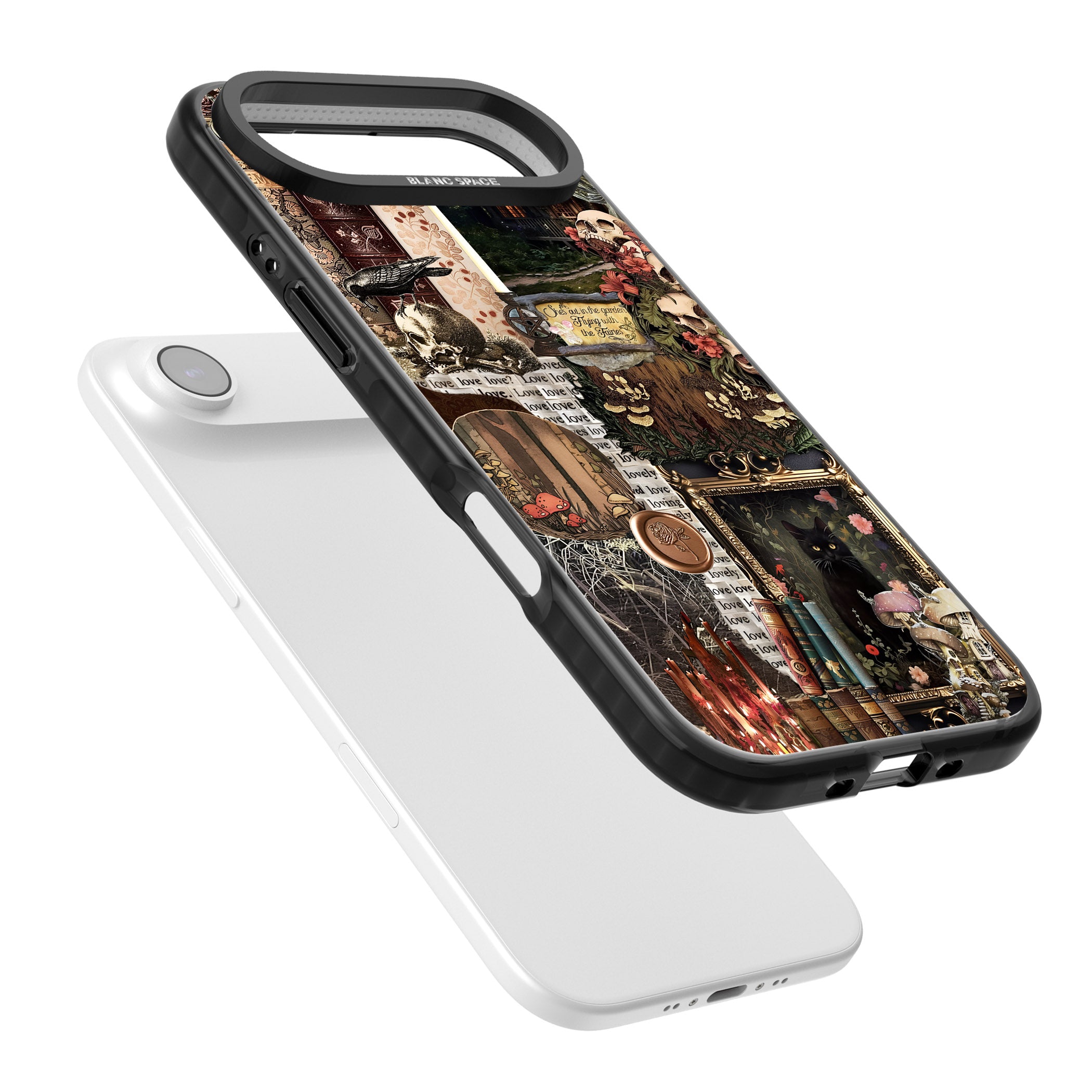 Academia Collage iPhone 17 Air Impact Black Phone Case Colours