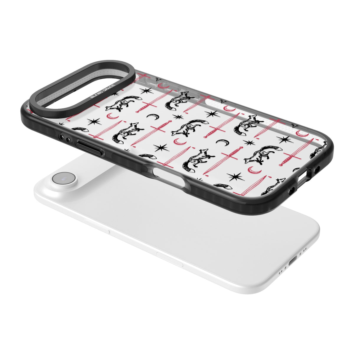 Blade & Crescent iPhone Air Impact Black Phone Case angled